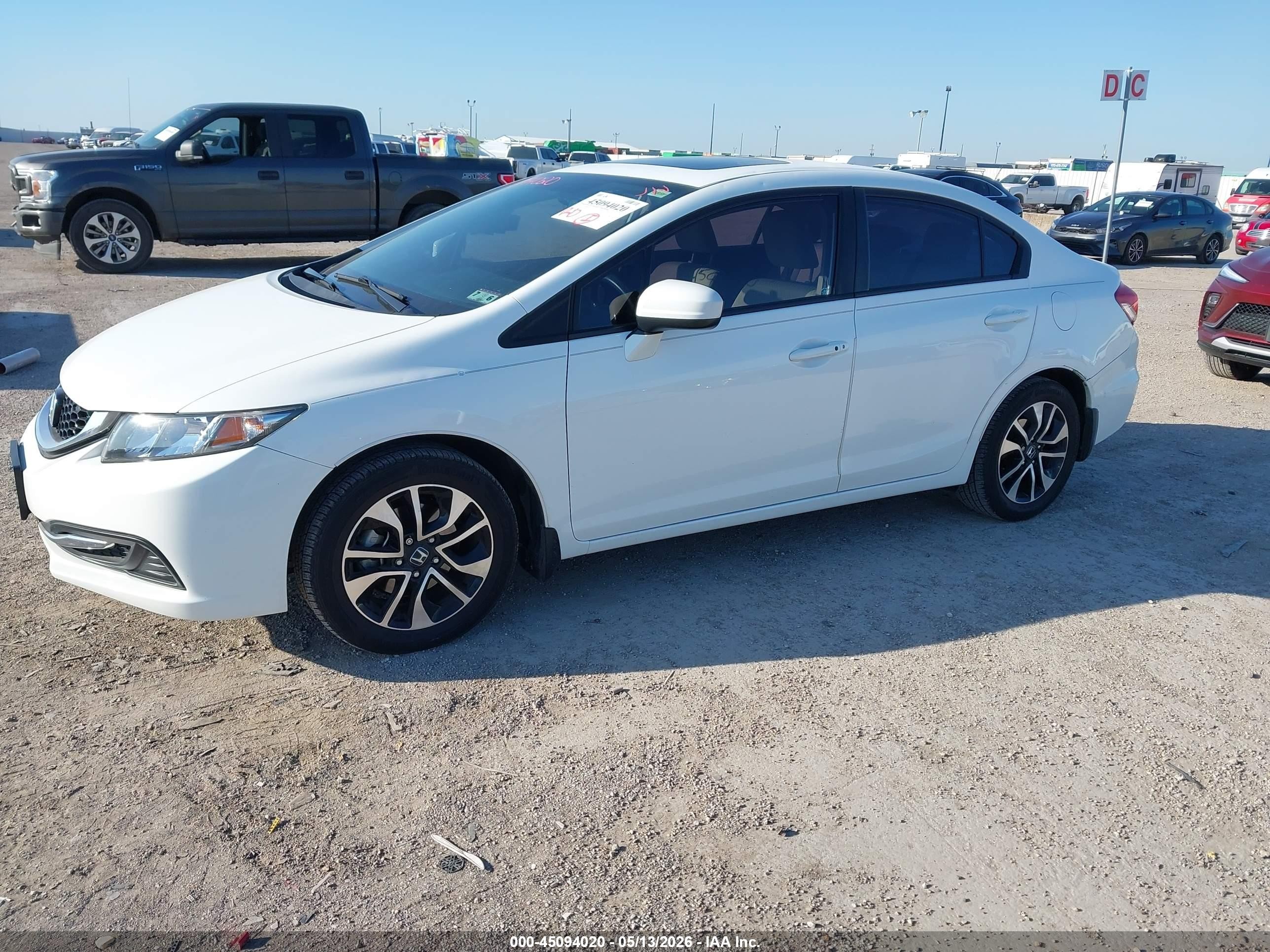 2014 Honda Civic Ex White vin: 19XFB2F83EE063301