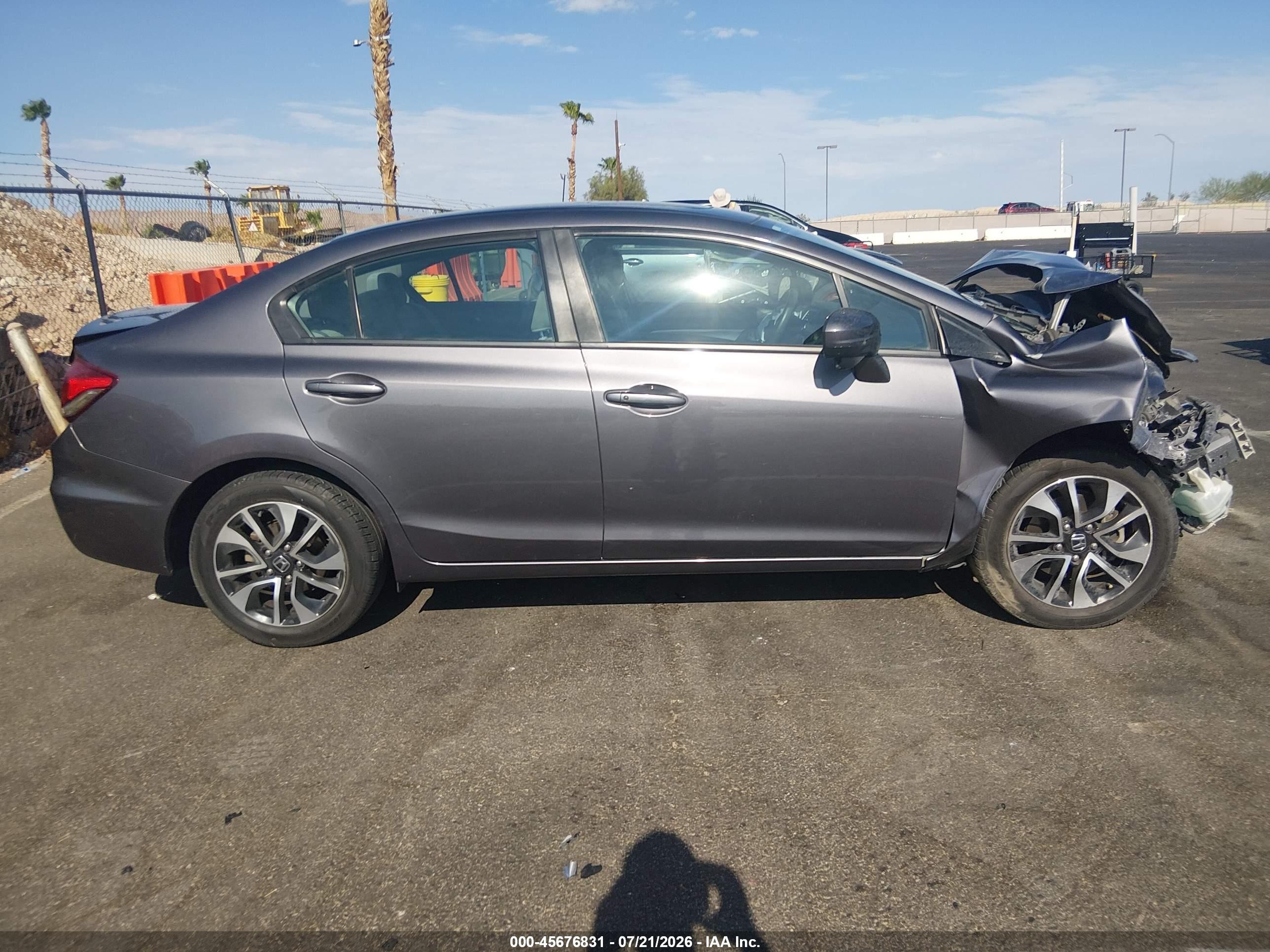 2014 Honda Civic Ex Gray vin: 19XFB2F83EE065517