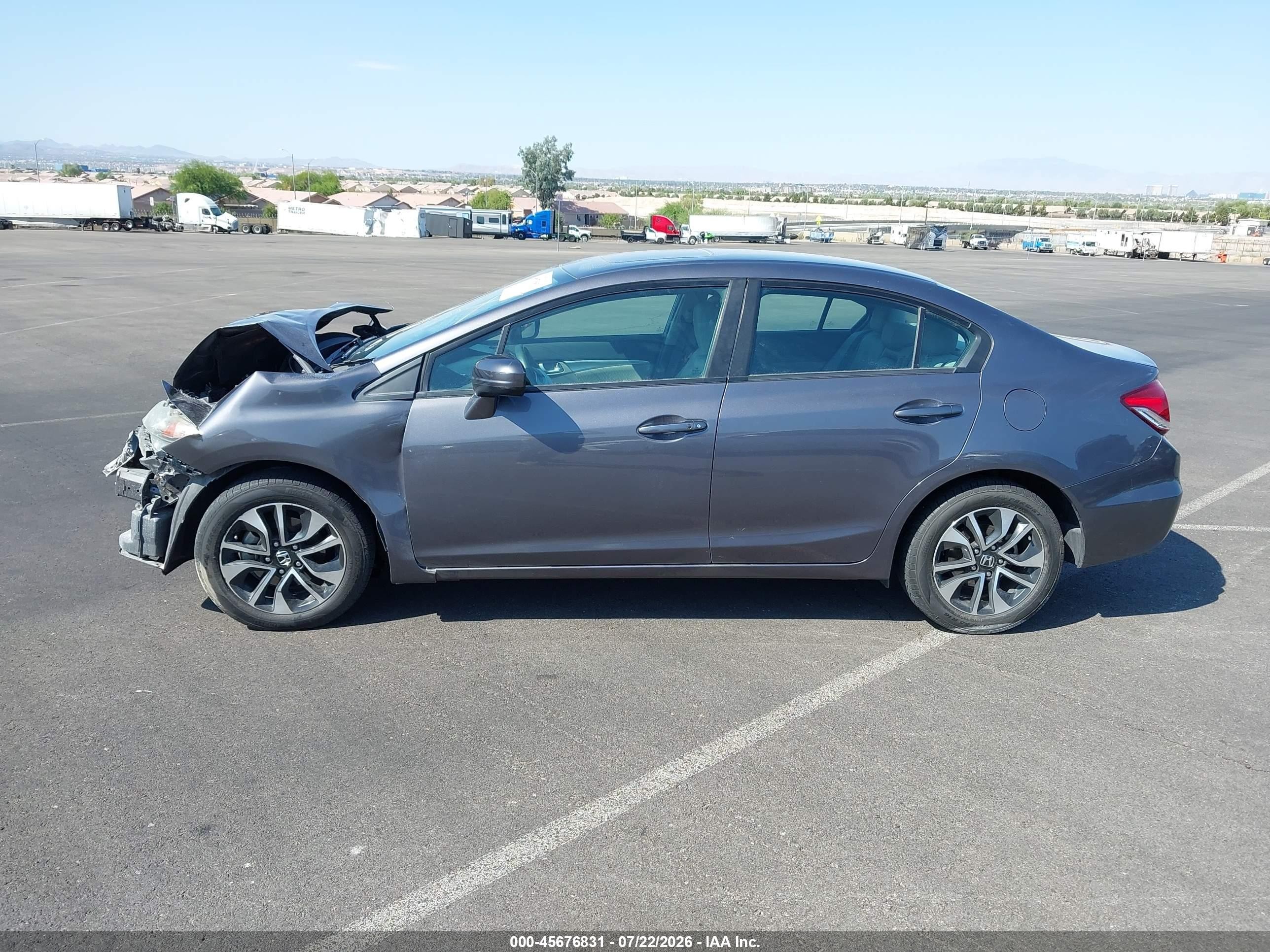 2014 Honda Civic Ex Gray vin: 19XFB2F83EE065517
