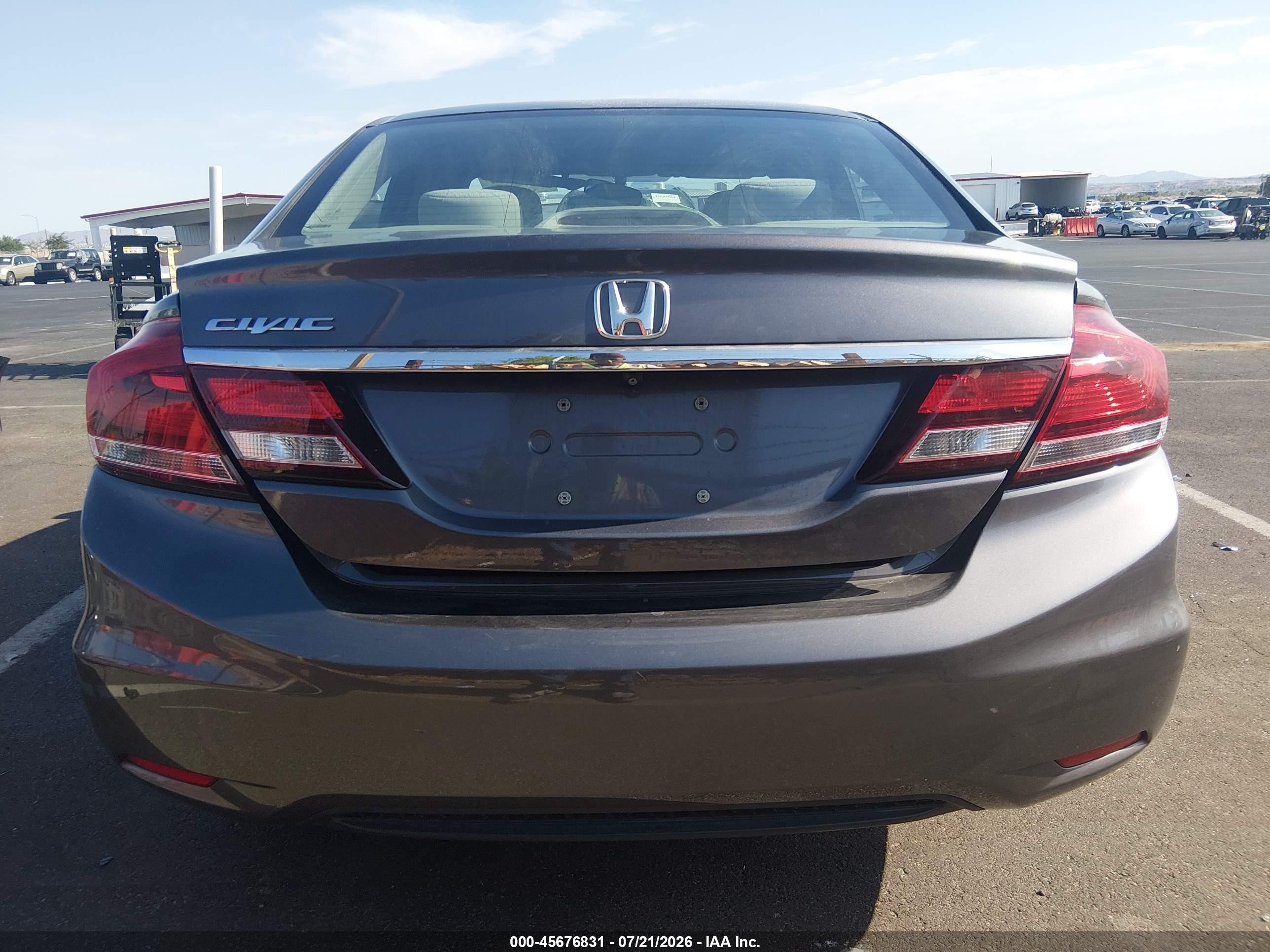 2014 Honda Civic Ex Gray vin: 19XFB2F83EE065517
