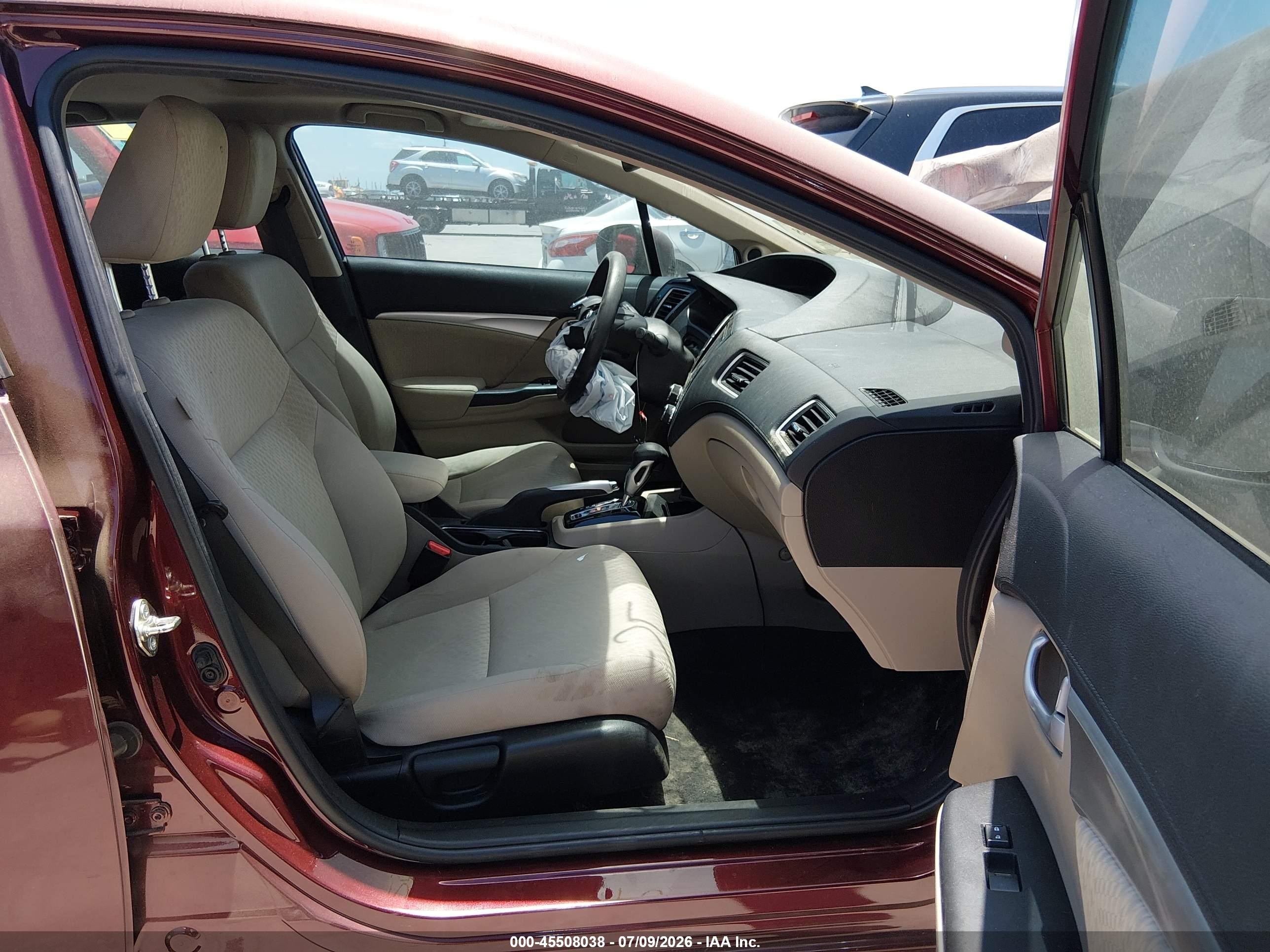 2014 Honda Civic Ex Maroon vin: 19XFB2F83EE073181