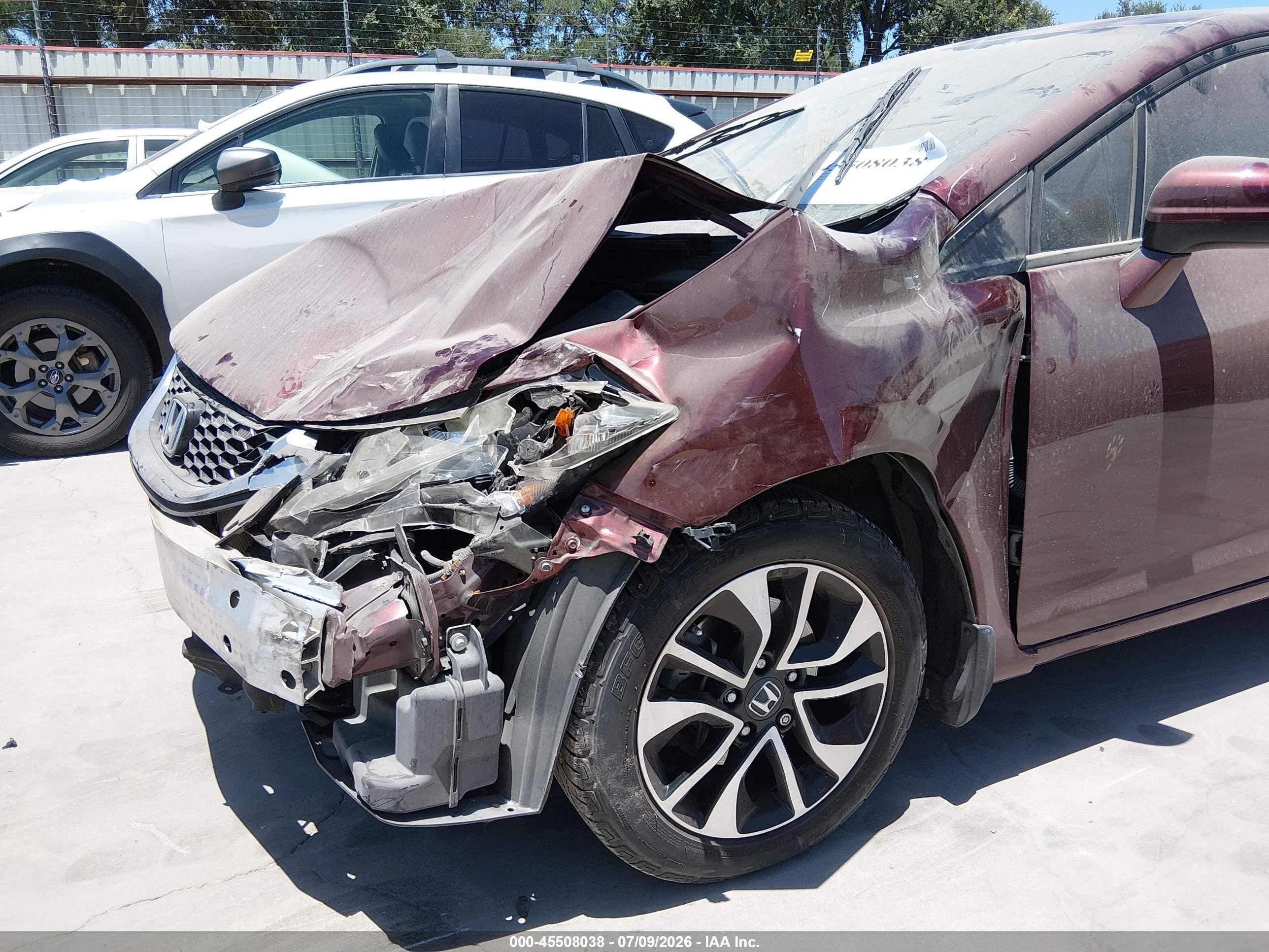2014 Honda Civic Ex Maroon vin: 19XFB2F83EE073181