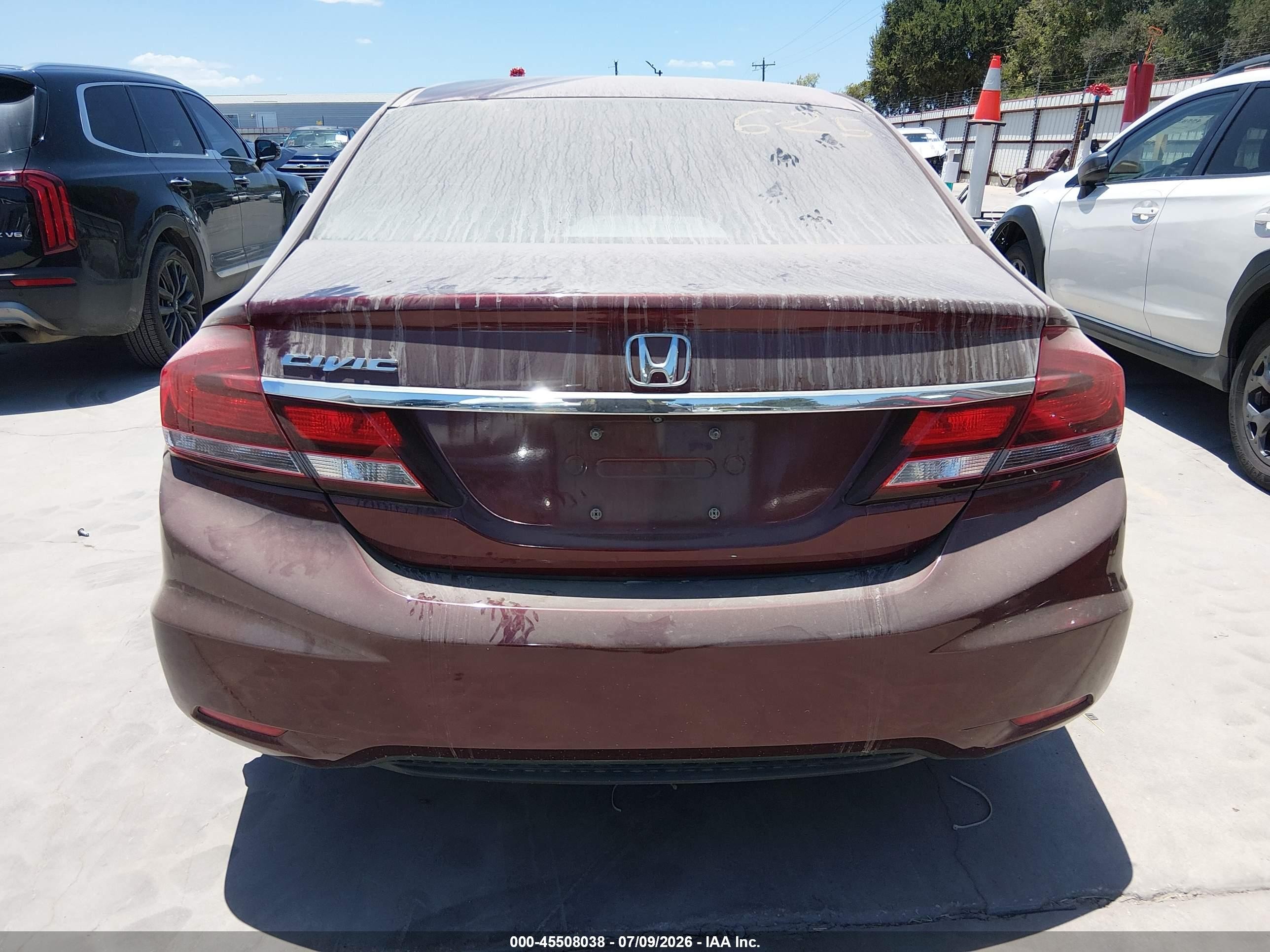 2014 Honda Civic Ex Maroon vin: 19XFB2F83EE073181