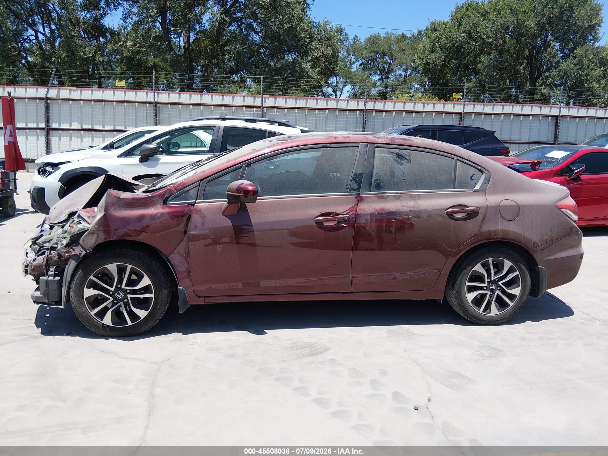 2014 Honda Civic Ex Maroon vin: 19XFB2F83EE073181