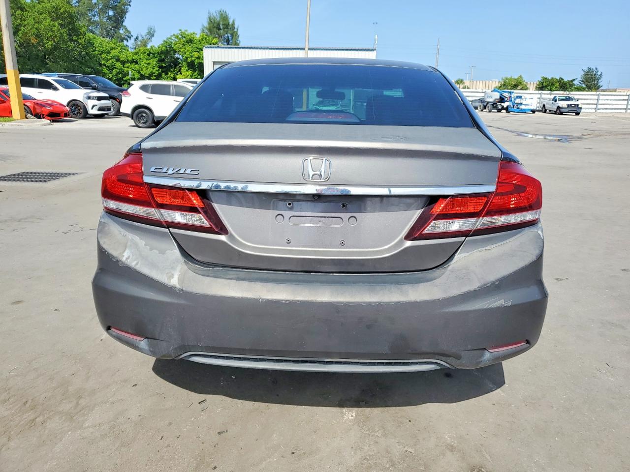 2014 Honda Civic Ex Gray vin: 19XFB2F83EE086058