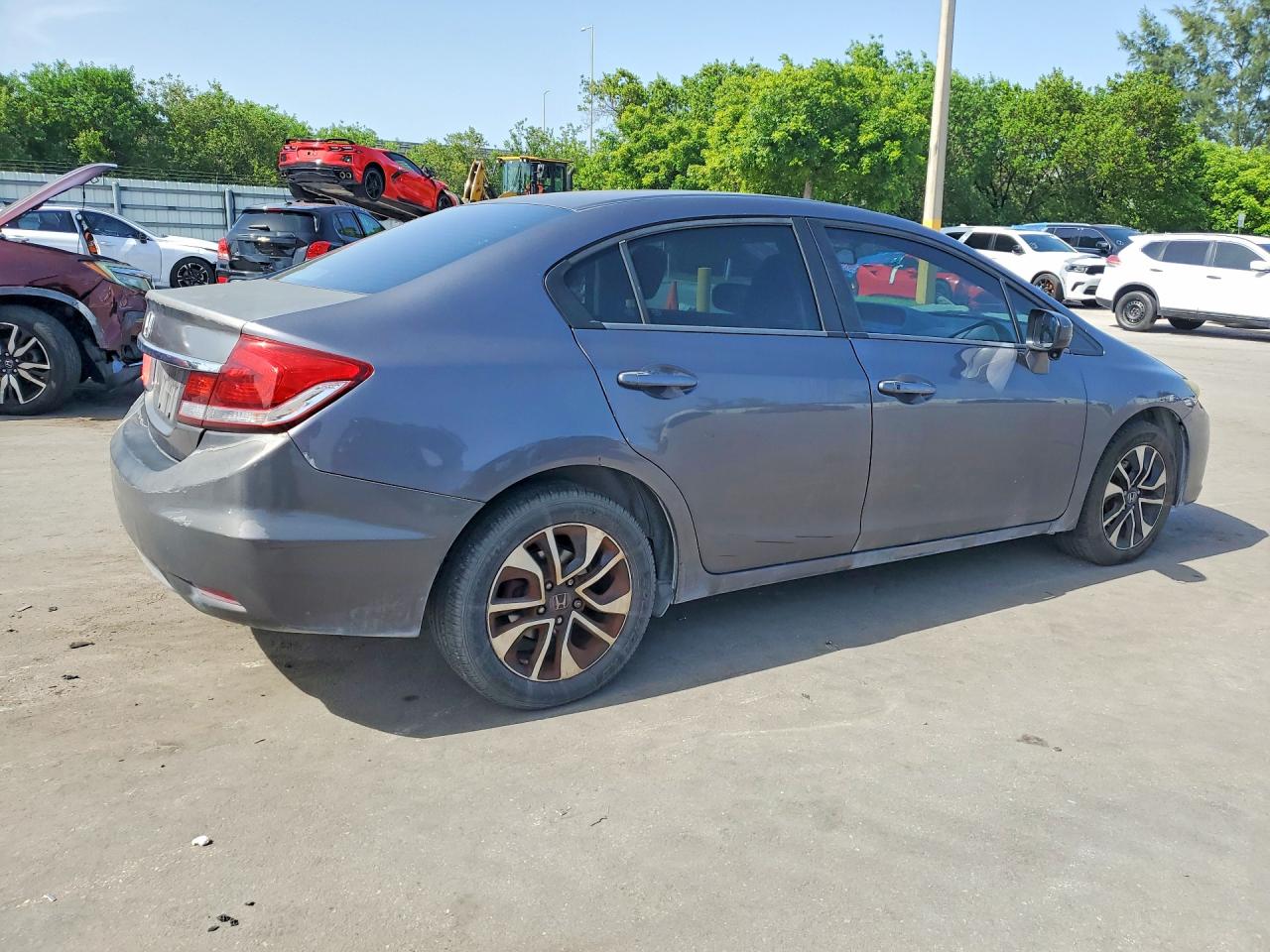 2014 Honda Civic Ex Gray vin: 19XFB2F83EE086058