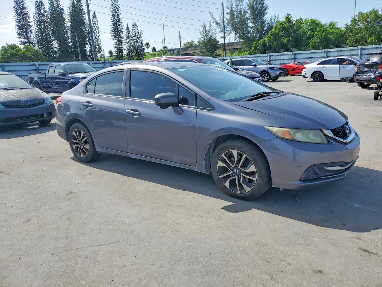 2014 Honda Civic Ex Gray vin: 19XFB2F83EE086058