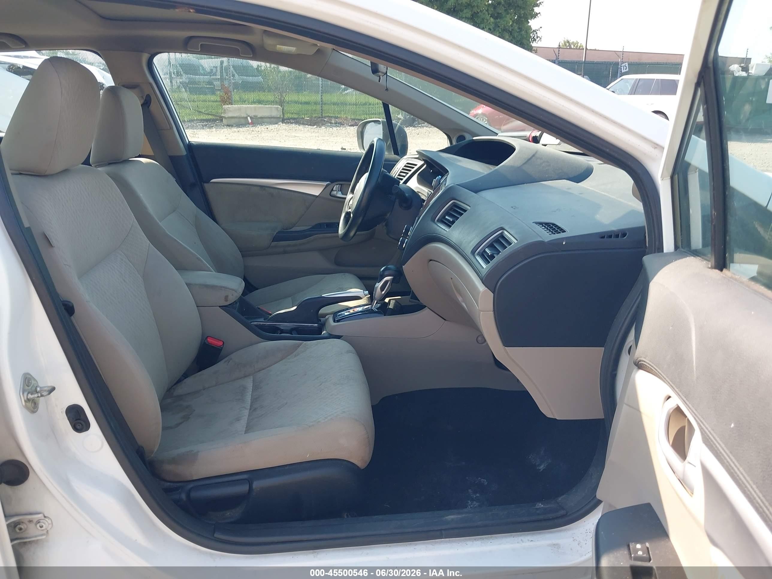 2014 Honda Civic Ex White vin: 19XFB2F83EE203041