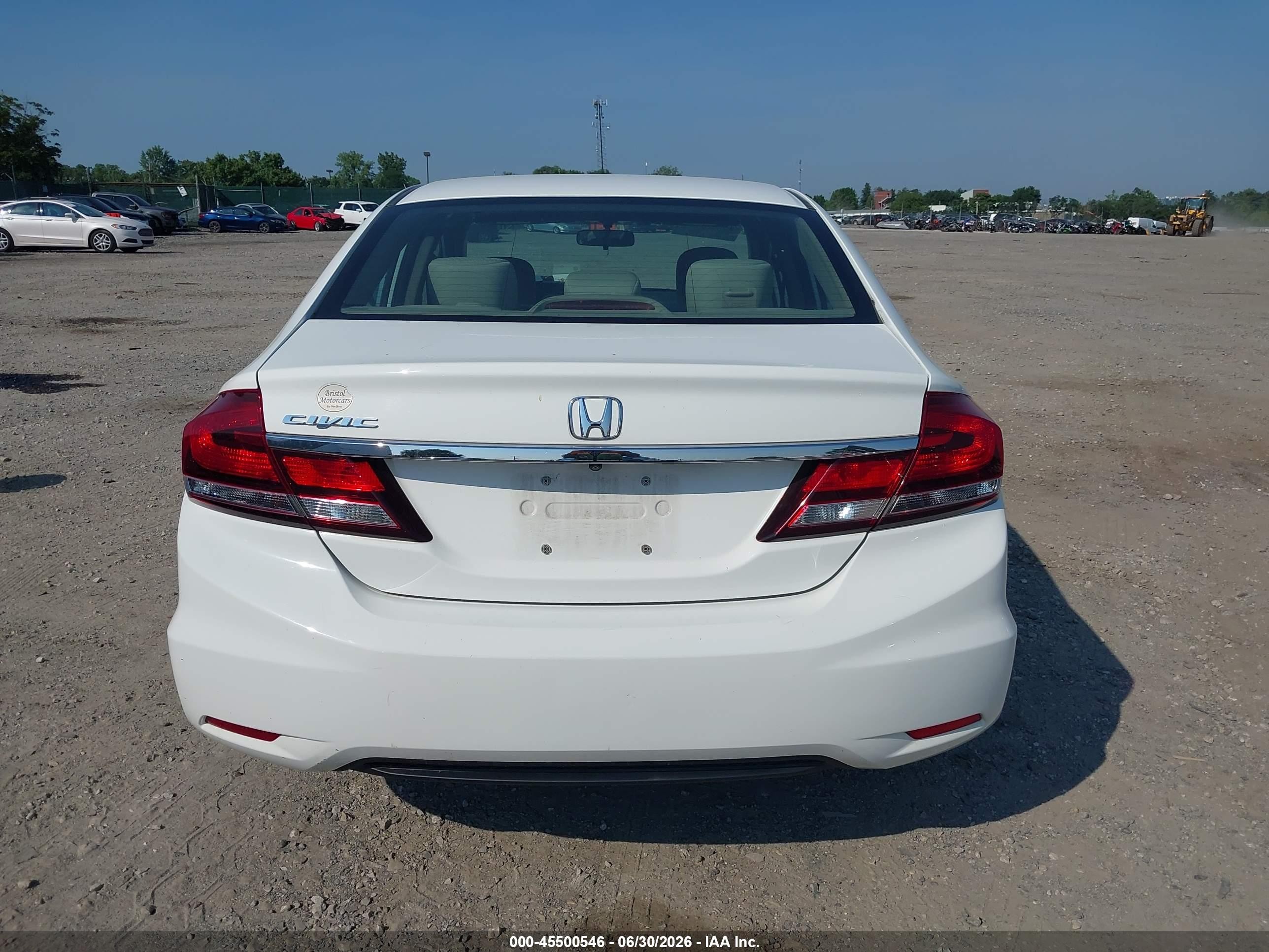2014 Honda Civic Ex White vin: 19XFB2F83EE203041
