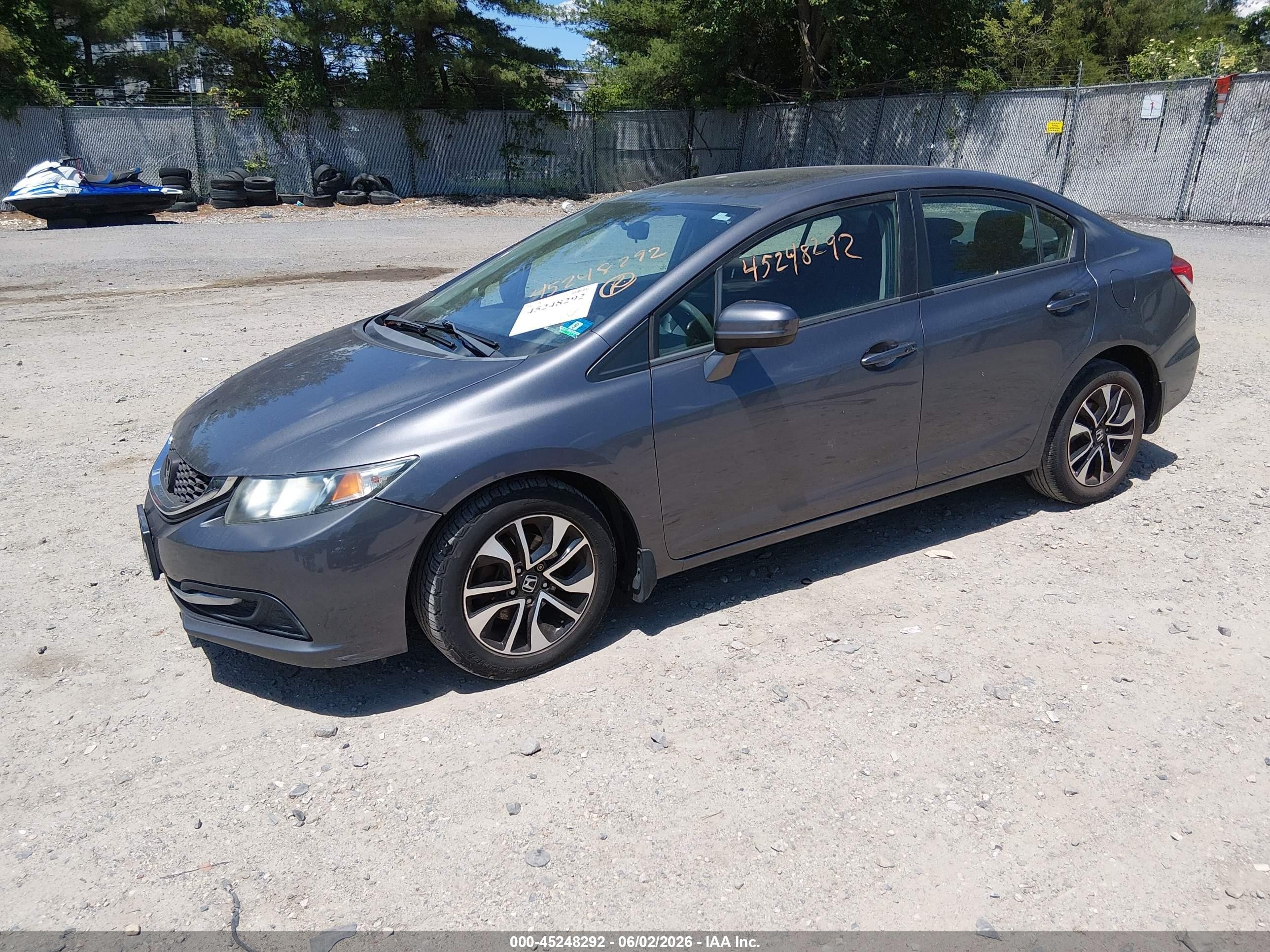 2014 Honda Civic Ex Gray vin: 19XFB2F83EE209177