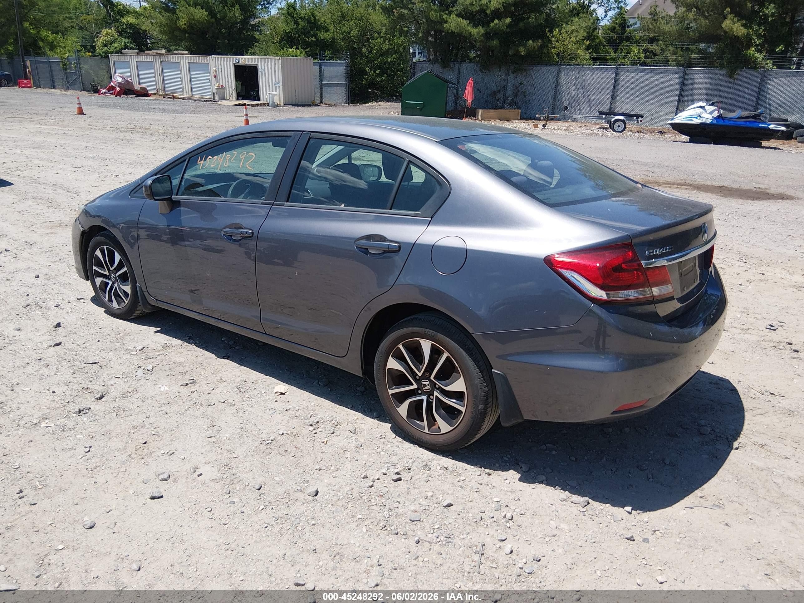2014 Honda Civic Ex Gray vin: 19XFB2F83EE209177