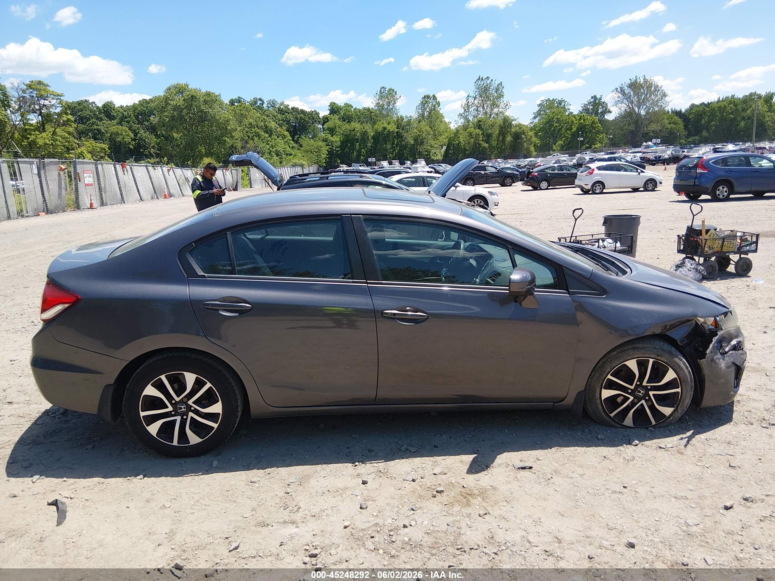 2014 Honda Civic Ex Gray vin: 19XFB2F83EE209177