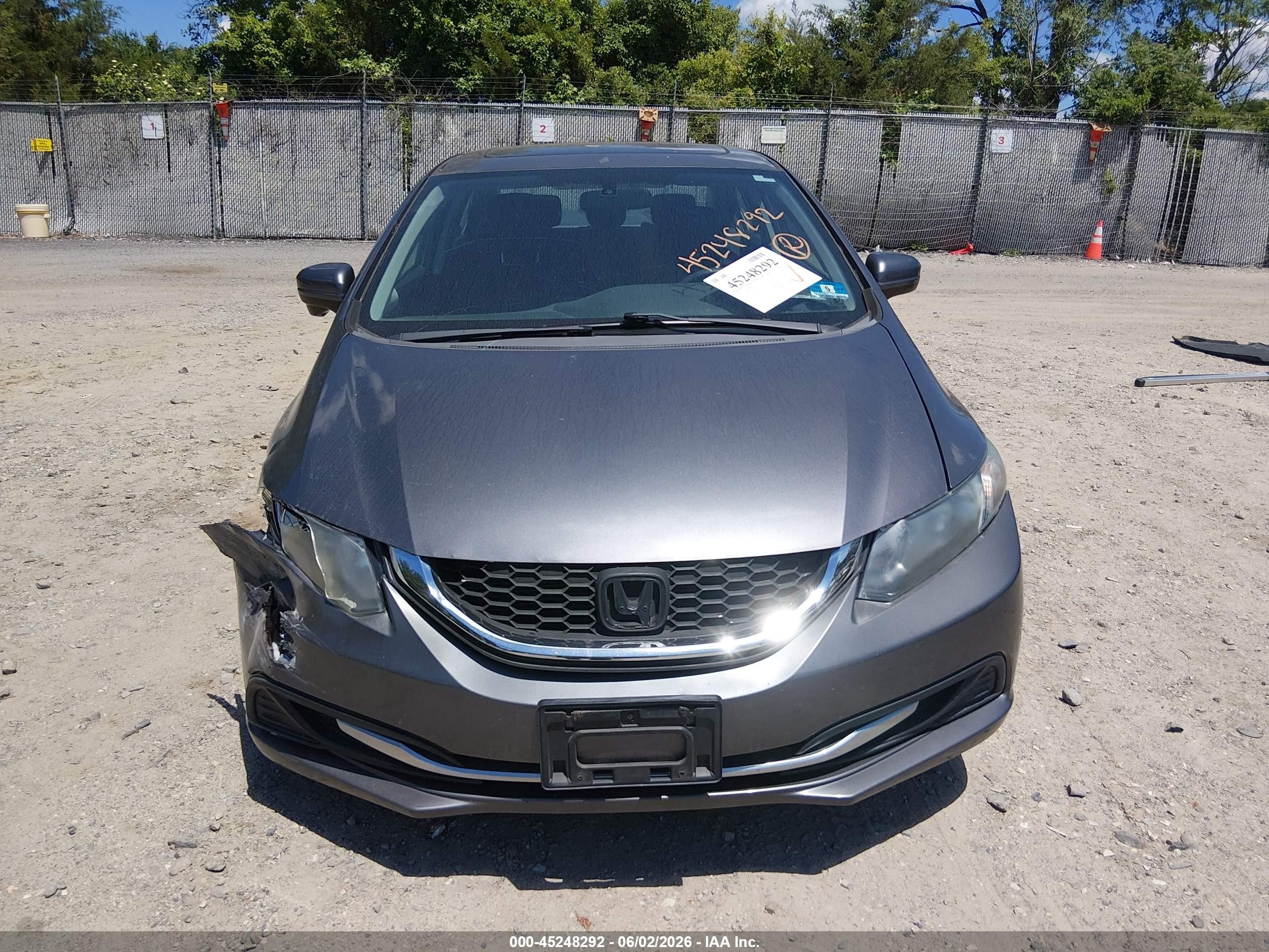 2014 Honda Civic Ex Gray vin: 19XFB2F83EE209177