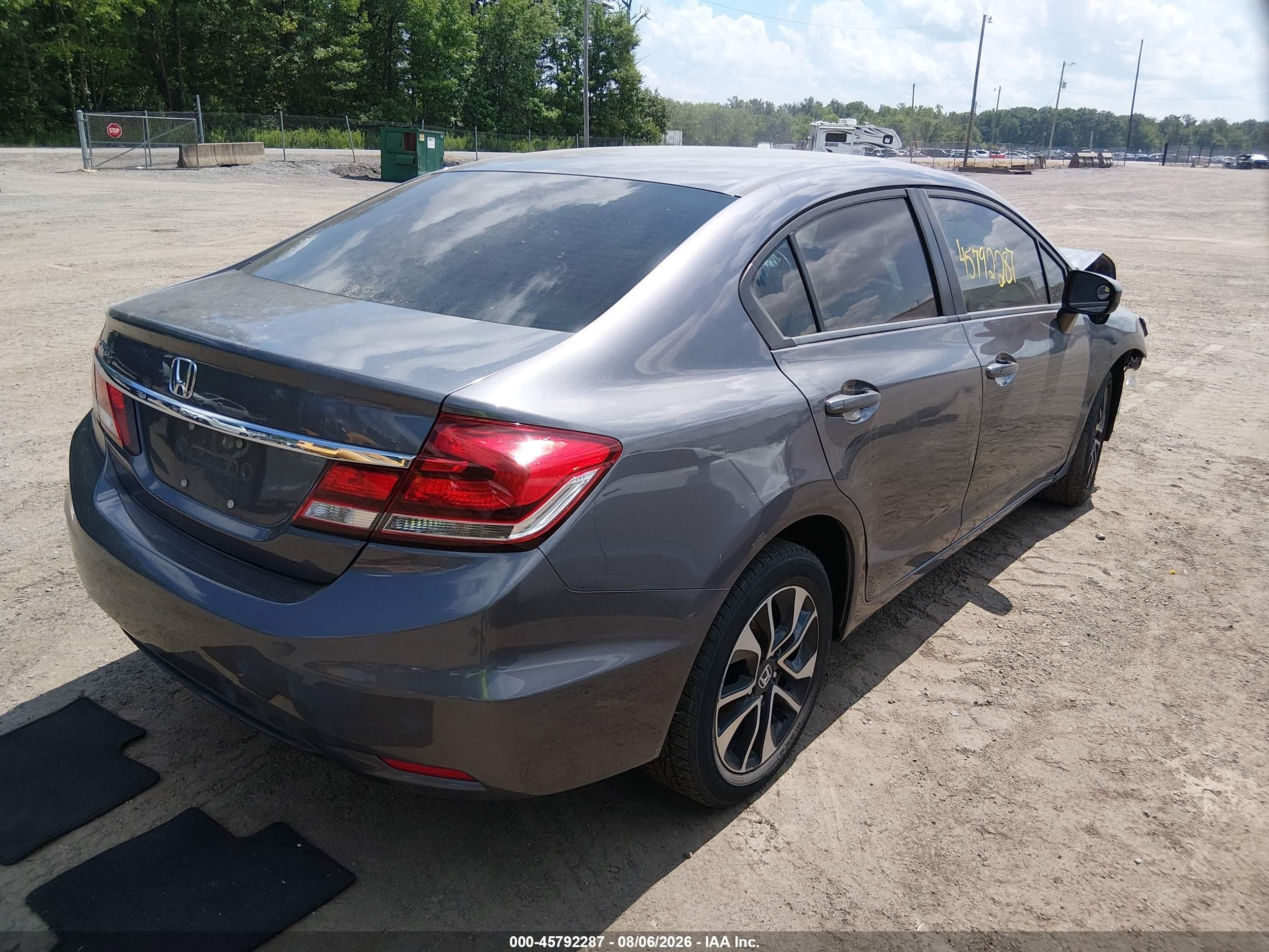 2014 Honda Civic Ex Gray vin: 19XFB2F83EE218574