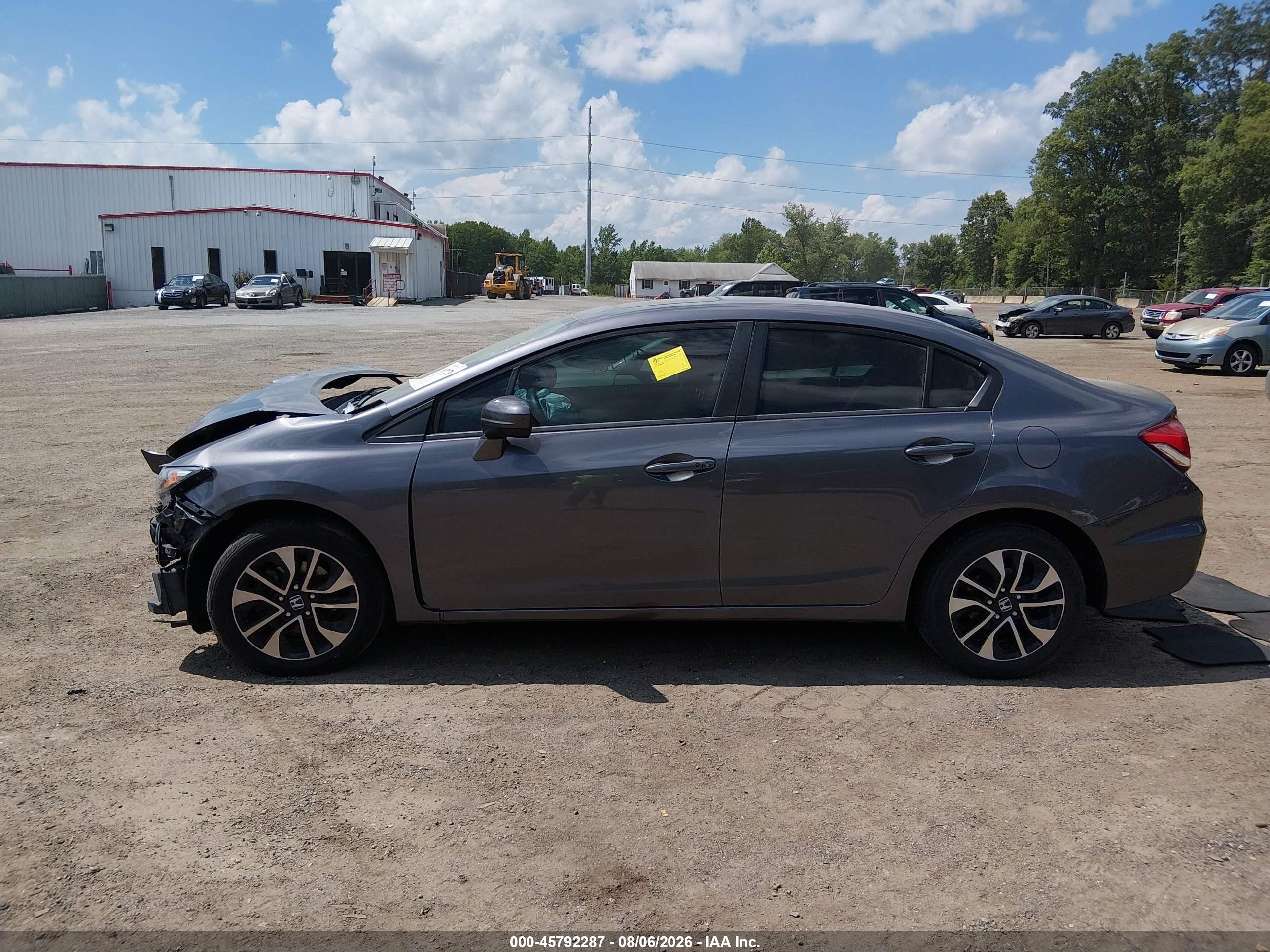 2014 Honda Civic Ex Gray vin: 19XFB2F83EE218574