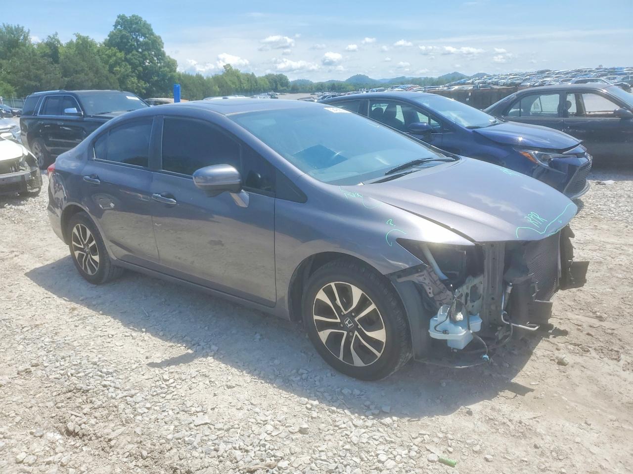 2014 Honda Civic Ex Gray vin: 19XFB2F83EE238730
