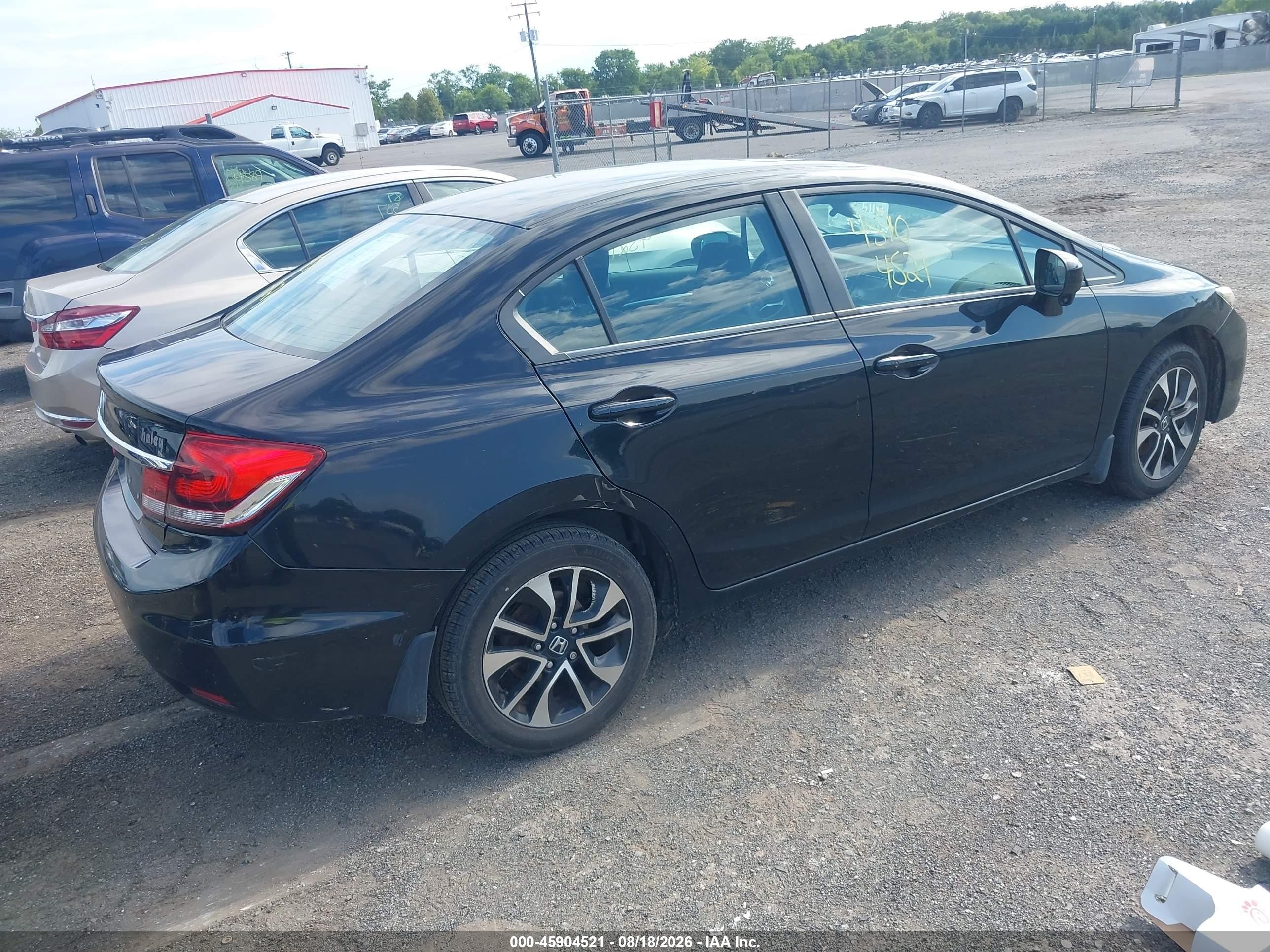 2014 Honda Civic Ex Black vin: 19XFB2F83EE250263