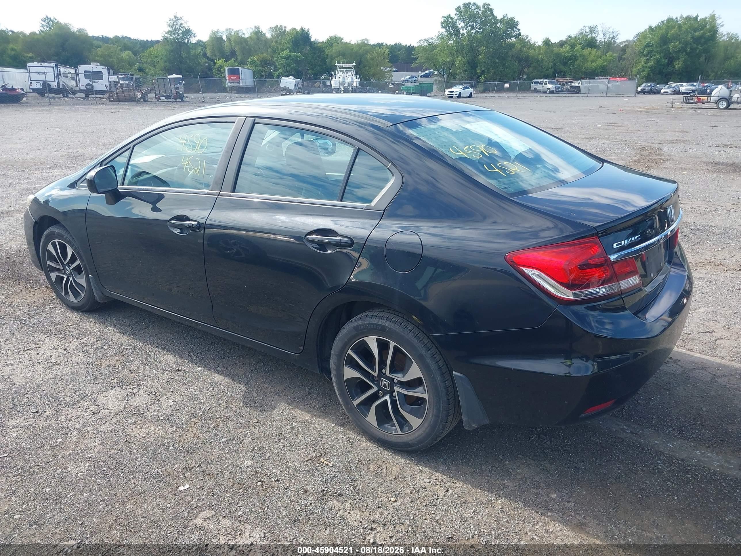 2014 Honda Civic Ex Black vin: 19XFB2F83EE250263