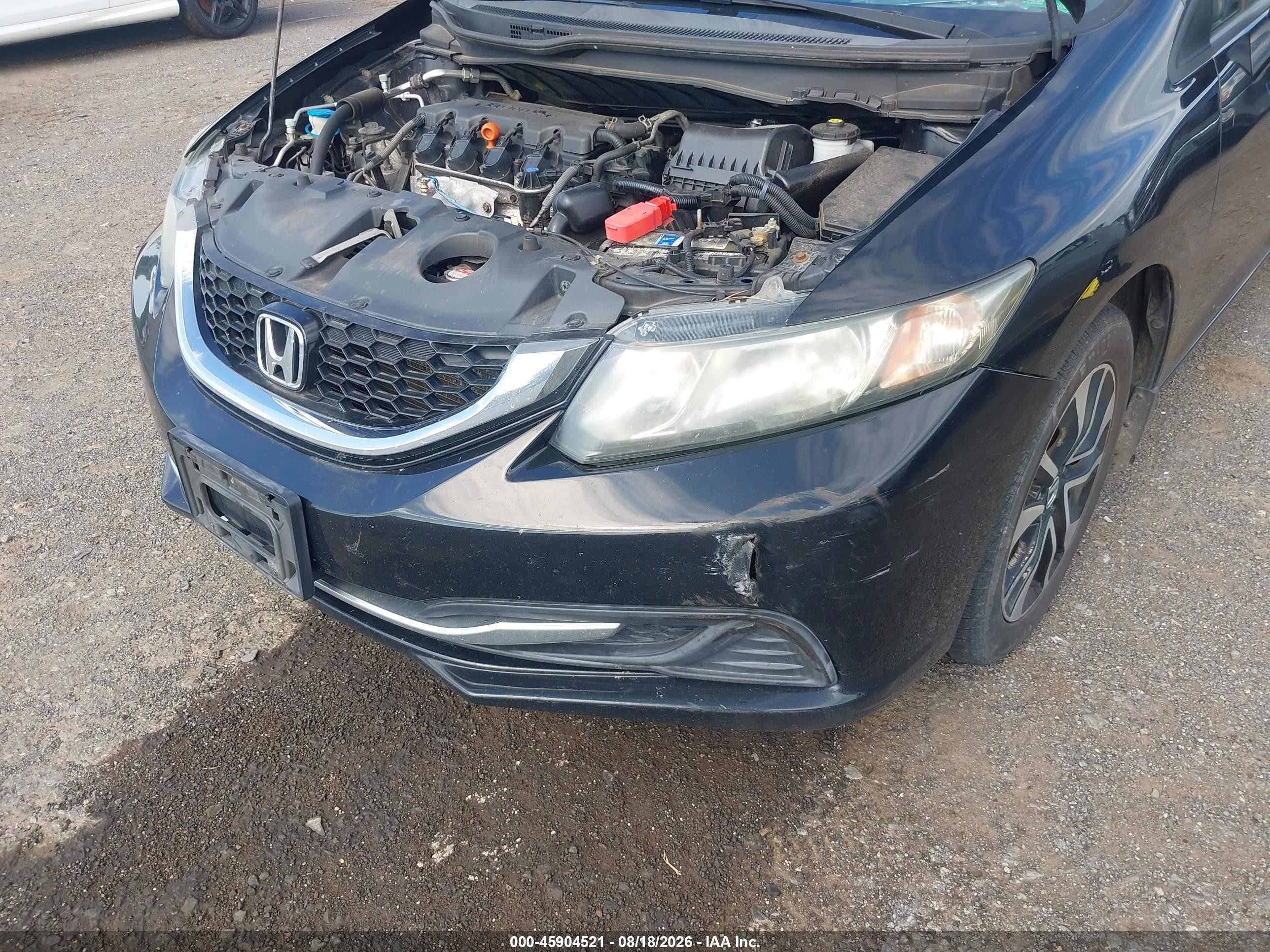 2014 Honda Civic Ex Black vin: 19XFB2F83EE250263