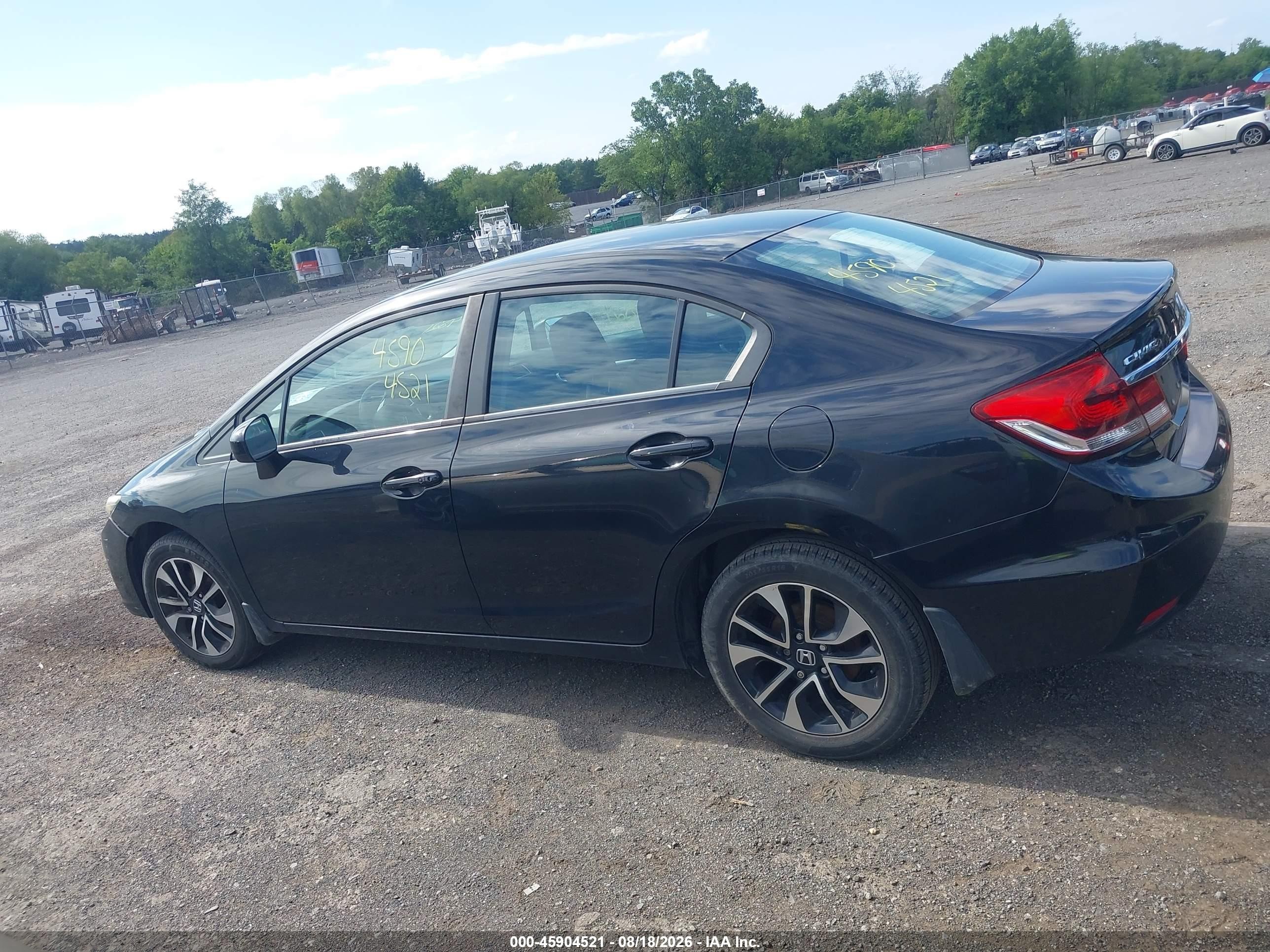 2014 Honda Civic Ex Black vin: 19XFB2F83EE250263