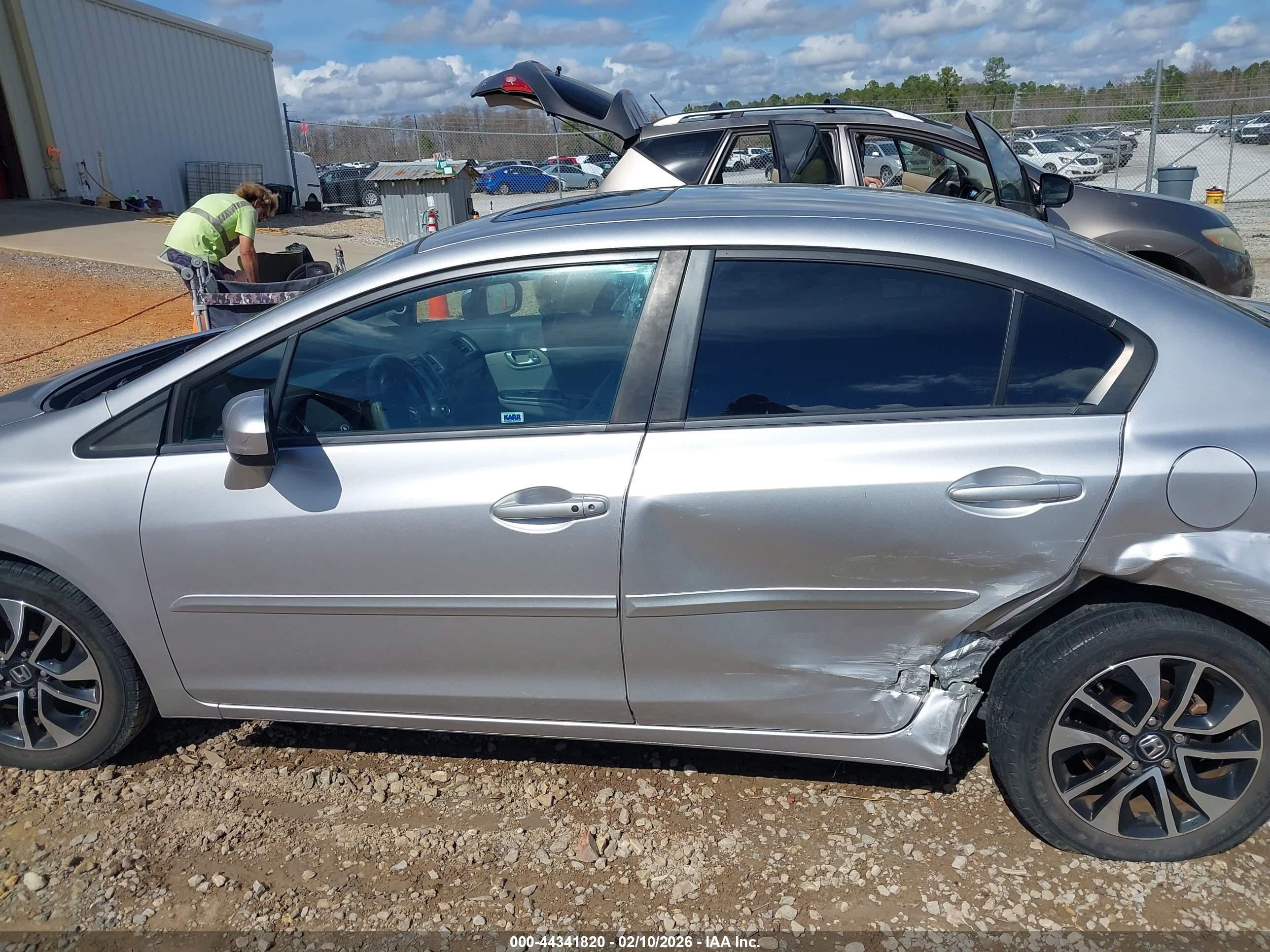 2014 Honda Civic Ex Silver vin: 19XFB2F83EE271730