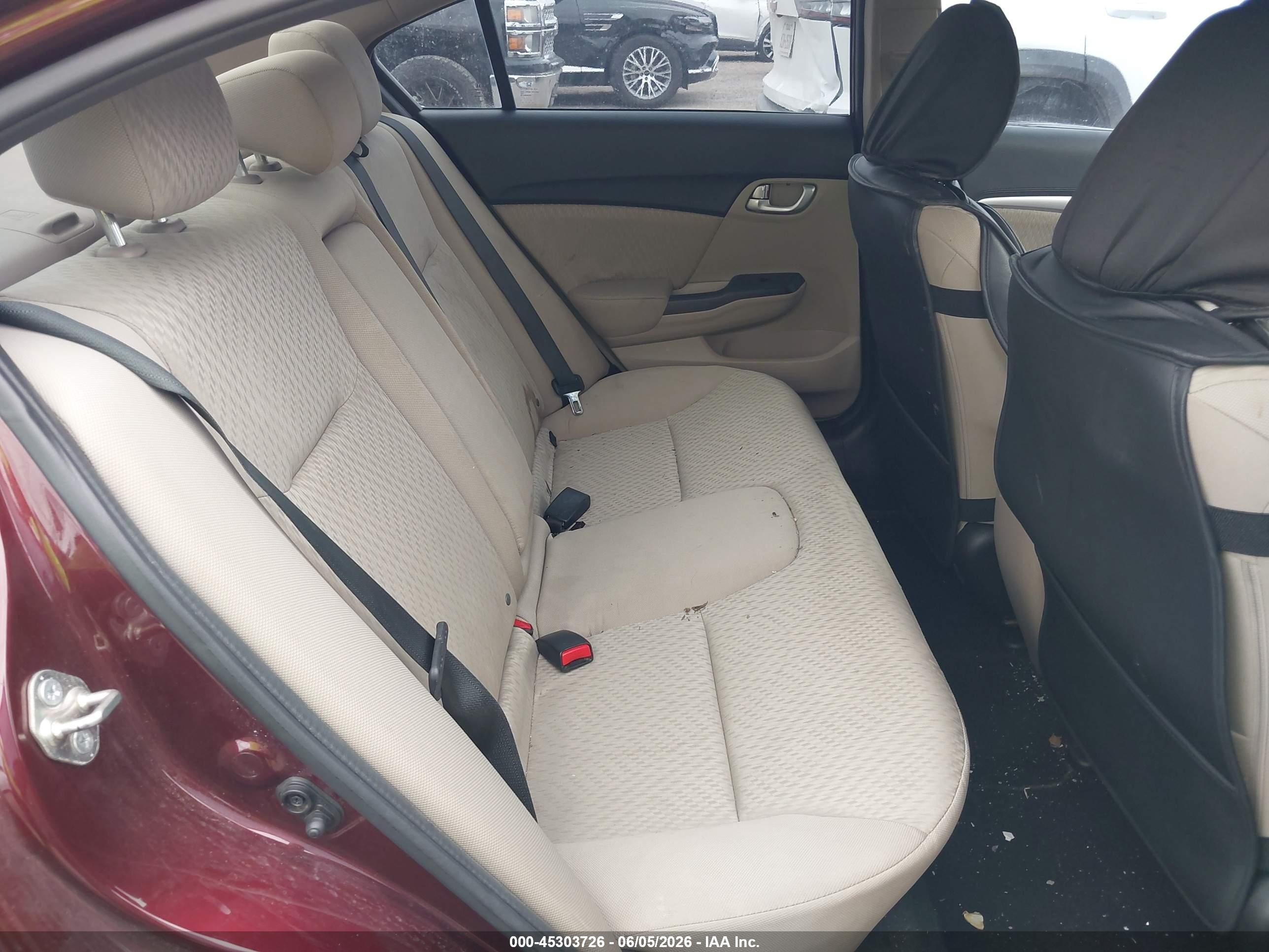 2015 Honda Civic Ex Maroon vin: 19XFB2F83FE002533