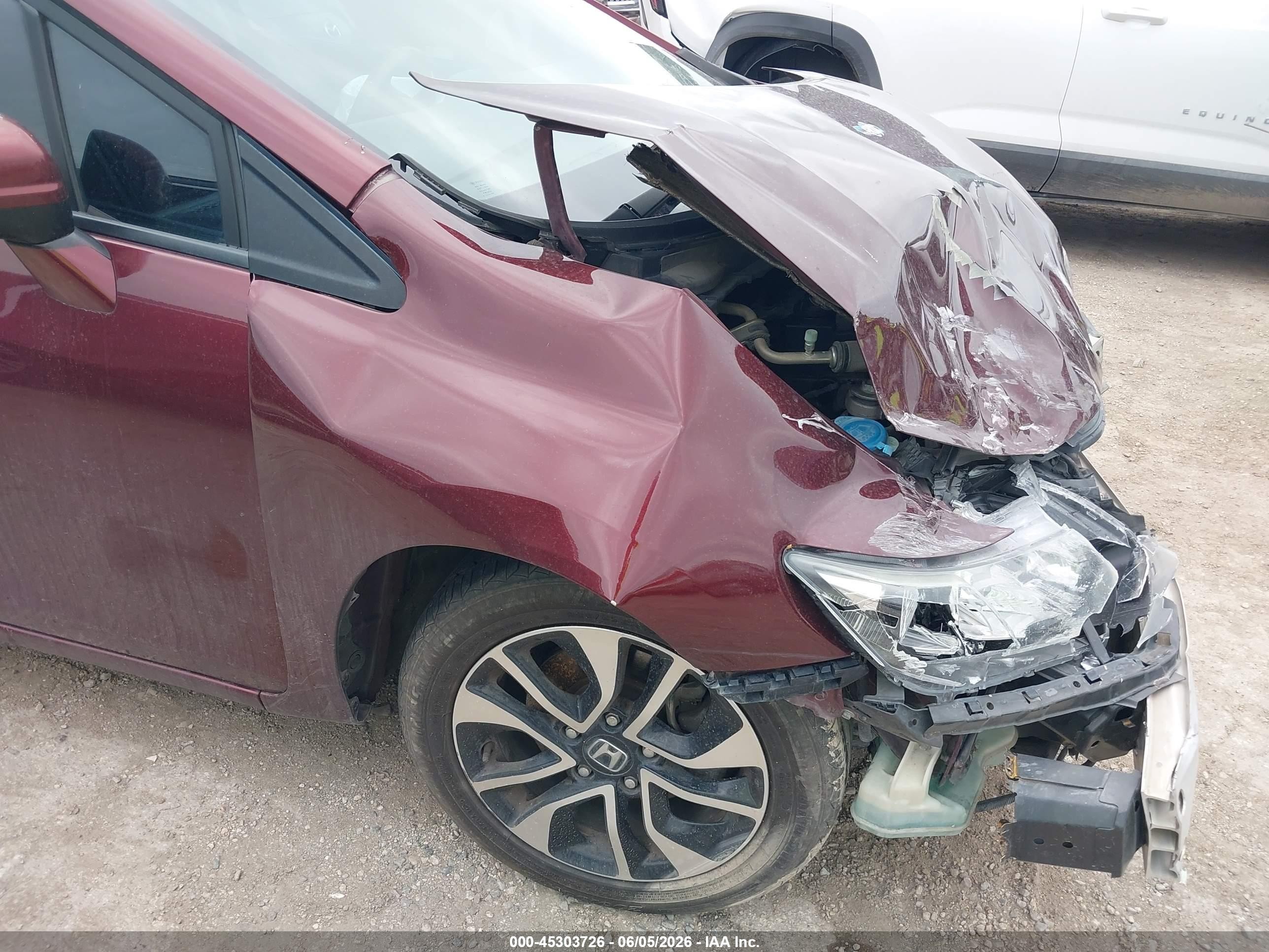 2015 Honda Civic Ex Maroon vin: 19XFB2F83FE002533