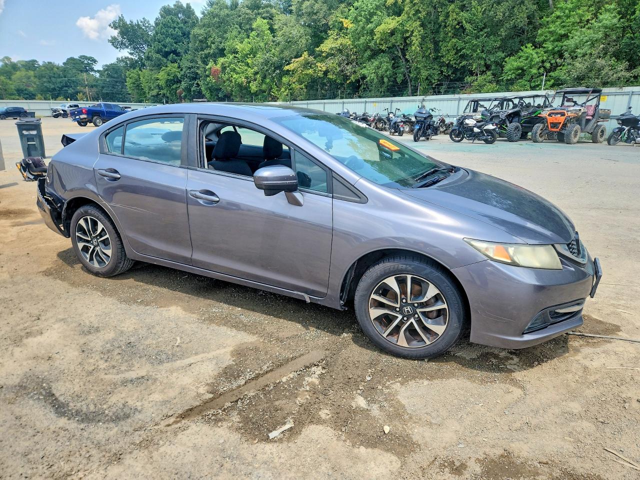 2015 Honda Civic Ex Gray vin: 19XFB2F83FE003679