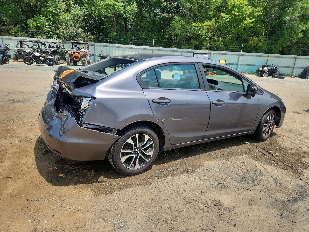 2015 Honda Civic Ex Gray vin: 19XFB2F83FE003679