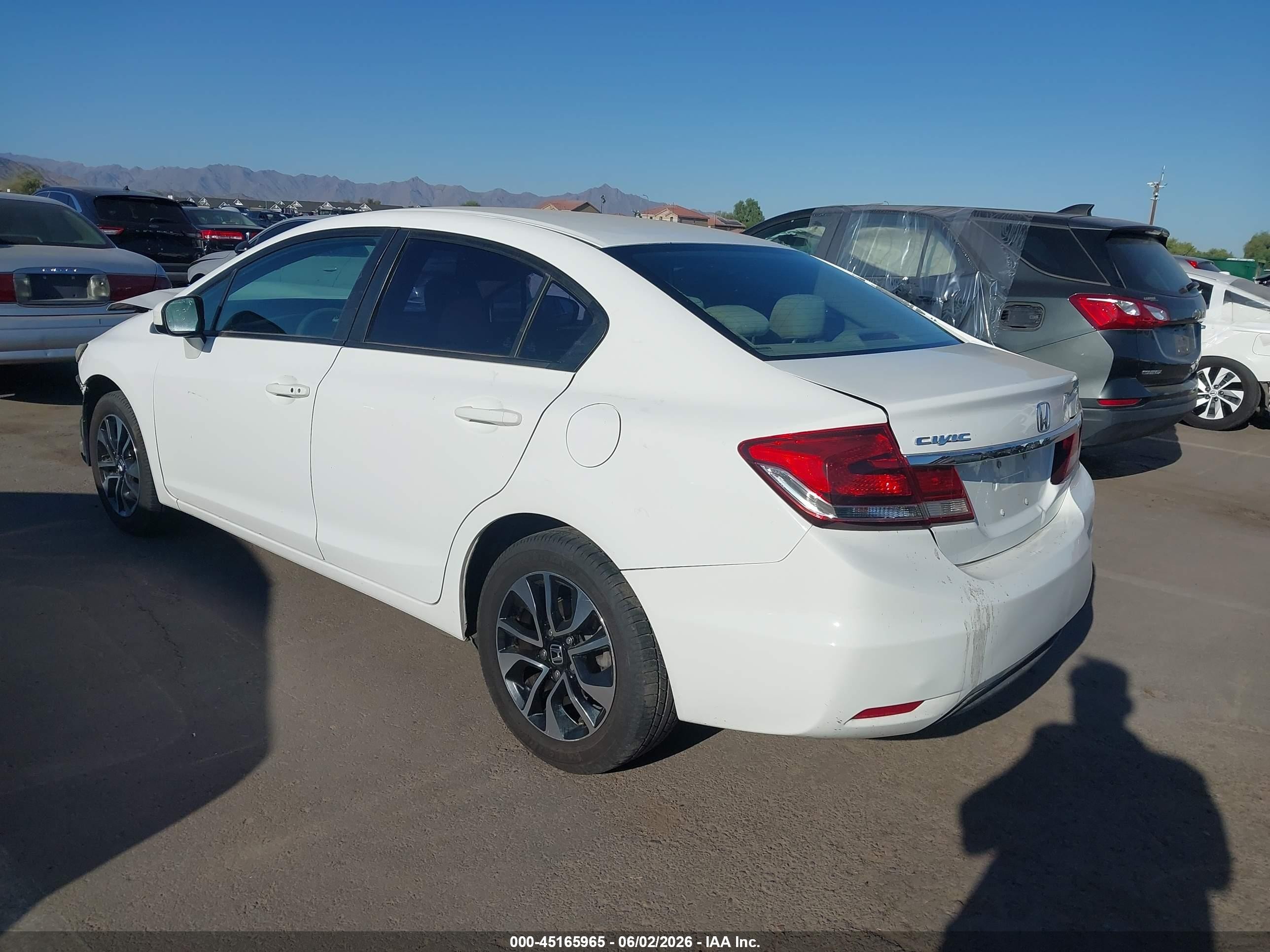 2015 Honda Civic Ex Белый vin: 19XFB2F83FE006176