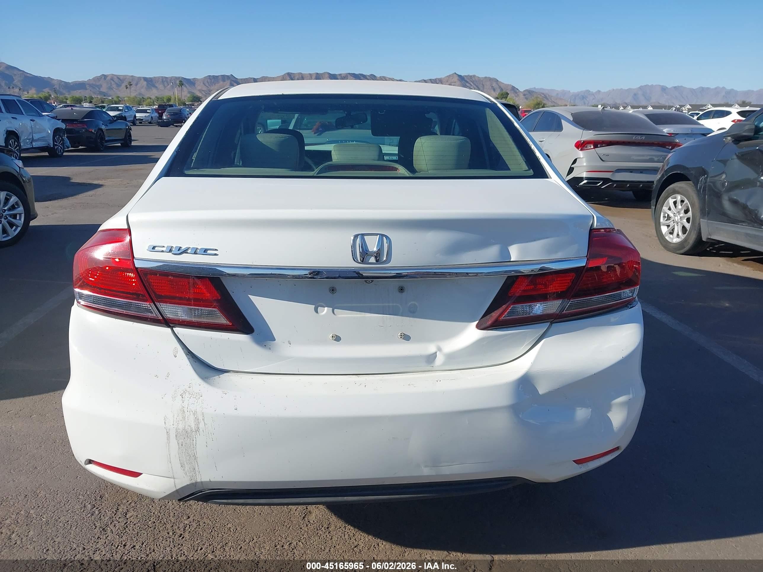 2015 Honda Civic Ex Белый vin: 19XFB2F83FE006176