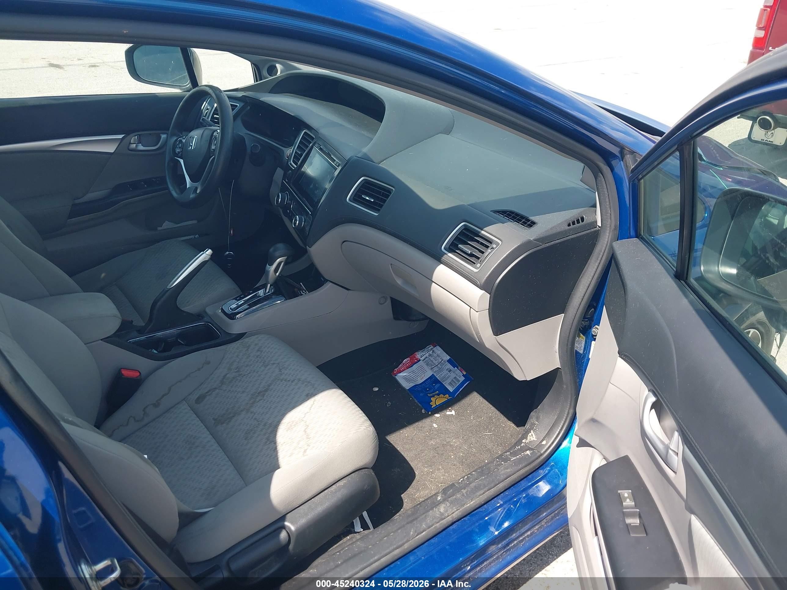 2015 Honda Civic Ex Blue vin: 19XFB2F83FE031143