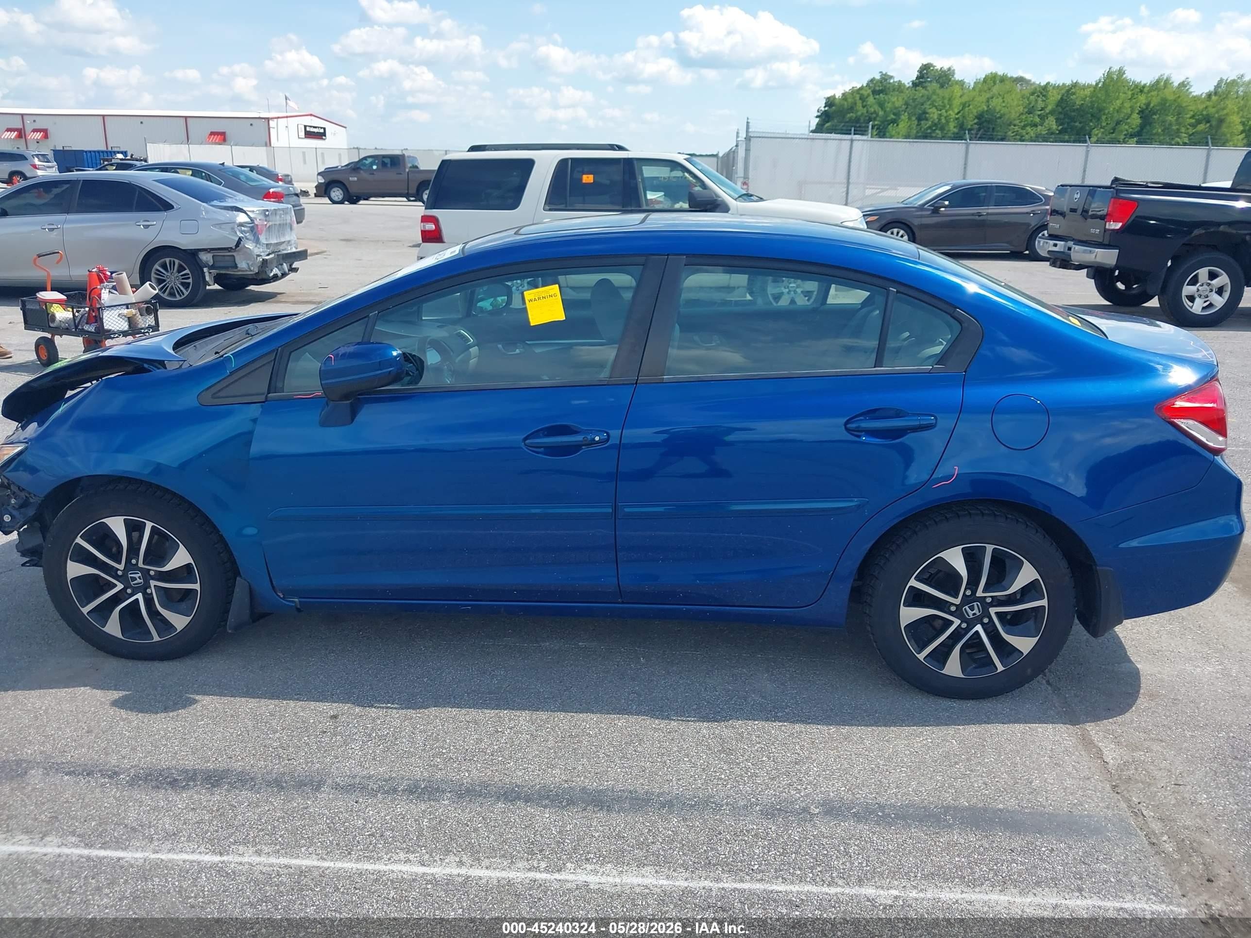 2015 Honda Civic Ex Blue vin: 19XFB2F83FE031143