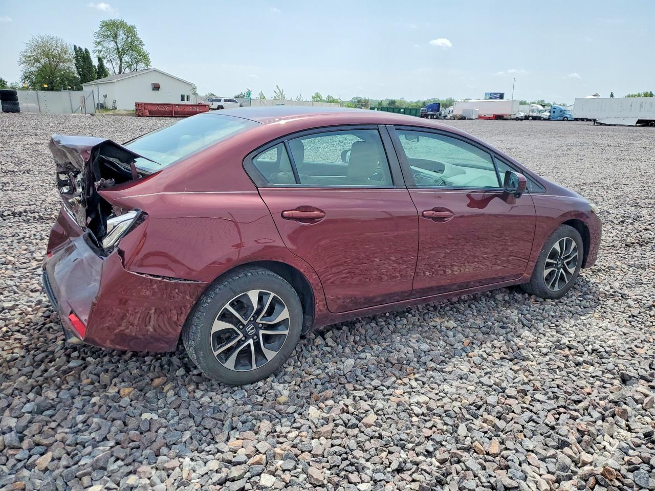 2015 Honda Civic Ex Burgundy vin: 19XFB2F83FE071254