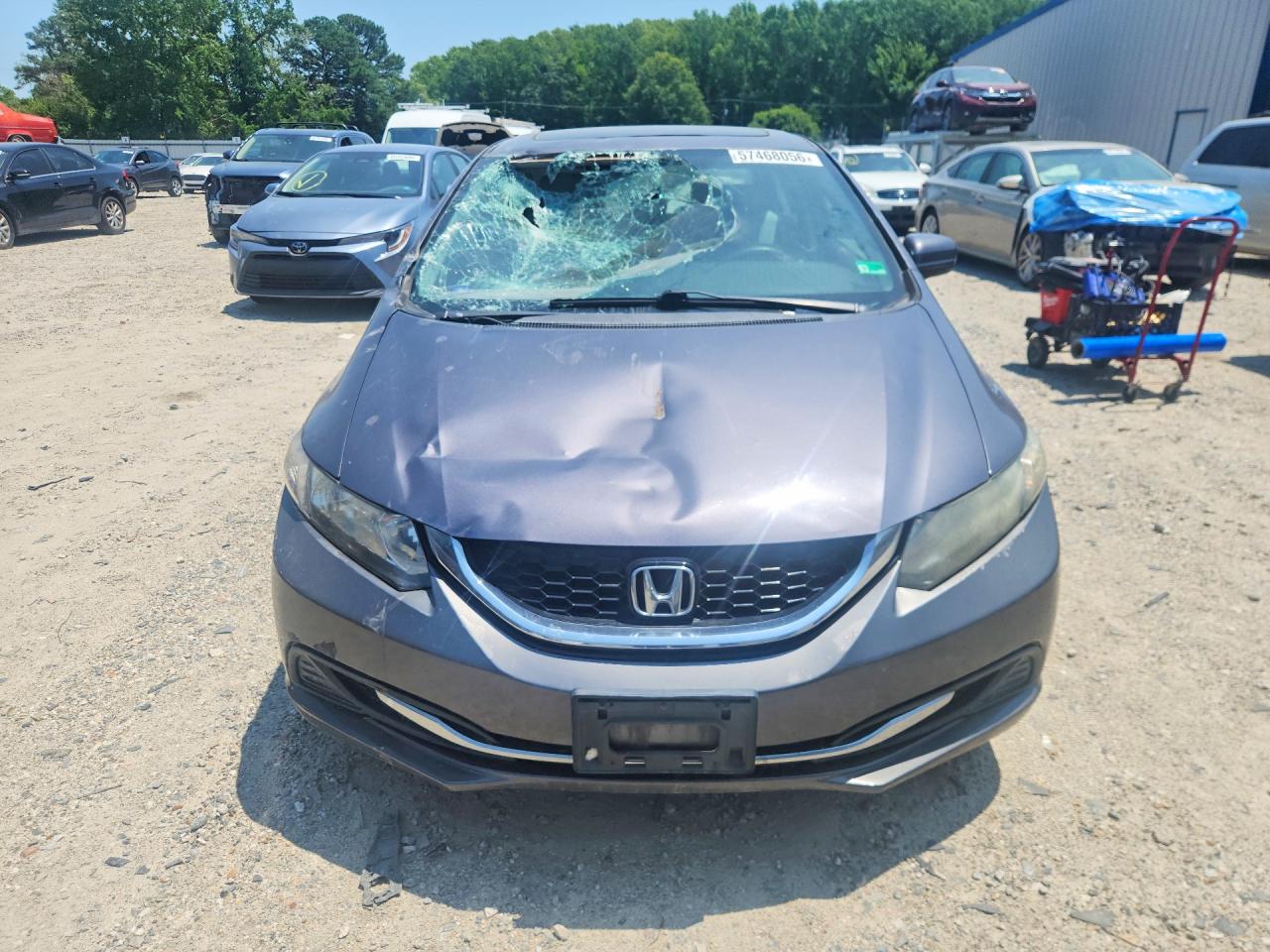 2015 Honda Civic Ex Gray vin: 19XFB2F83FE074588