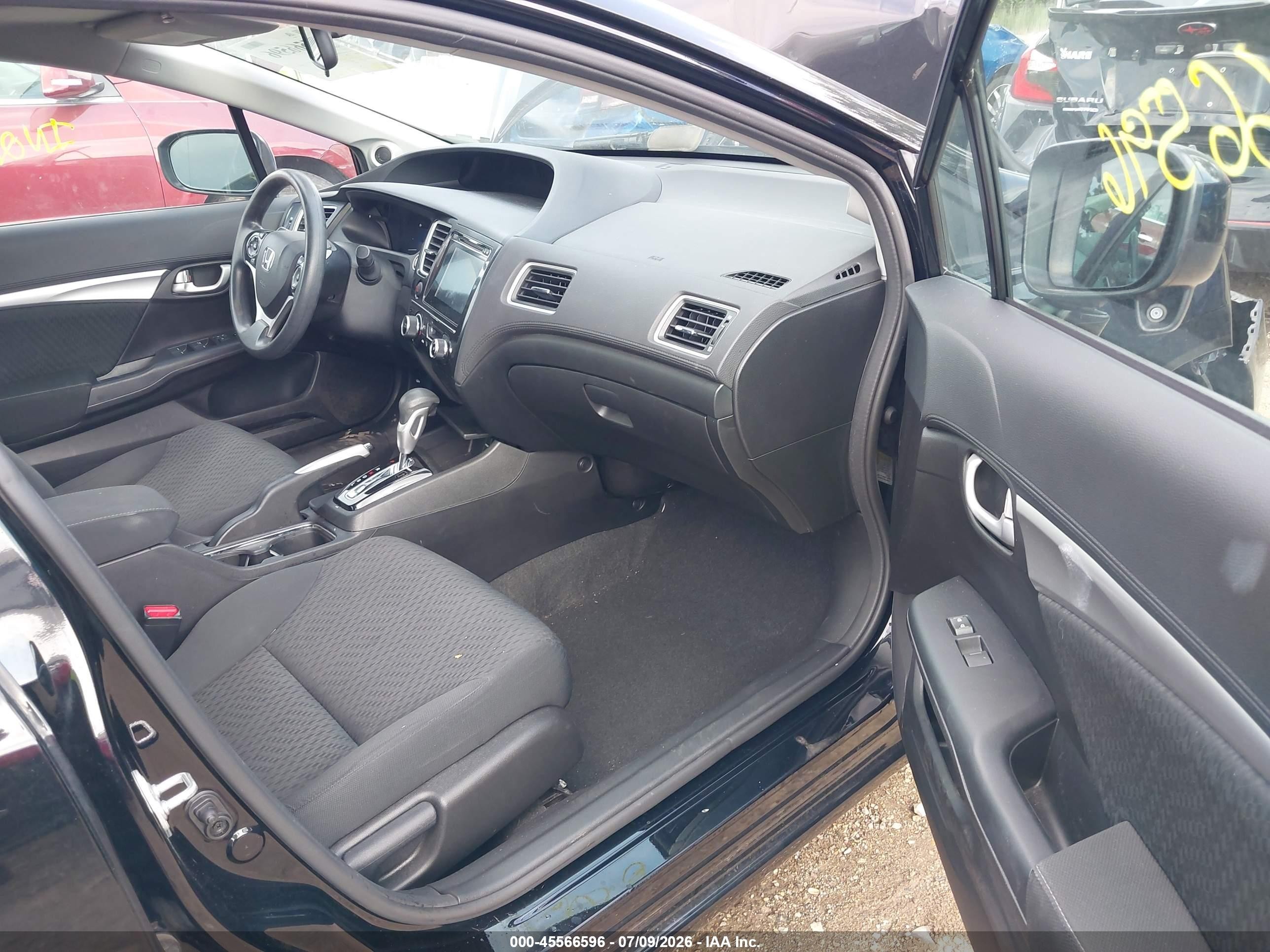 2015 Honda Civic Ex Black vin: 19XFB2F83FE083145