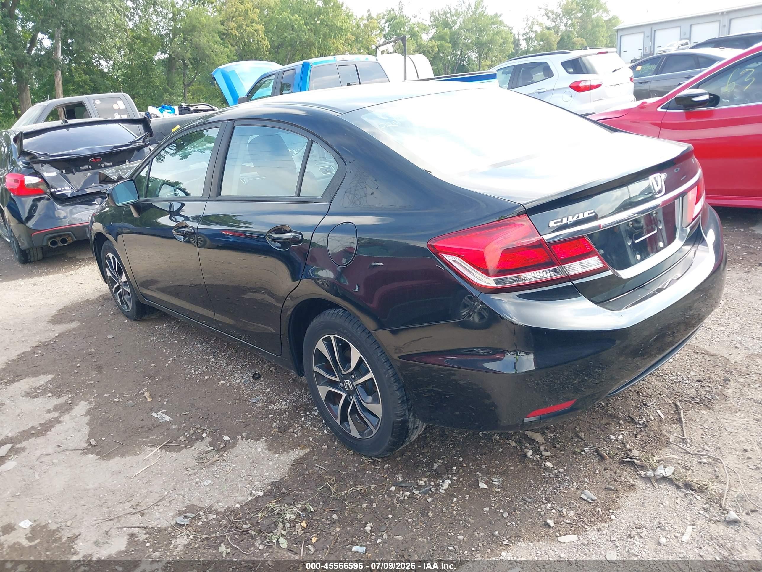 2015 Honda Civic Ex Black vin: 19XFB2F83FE083145