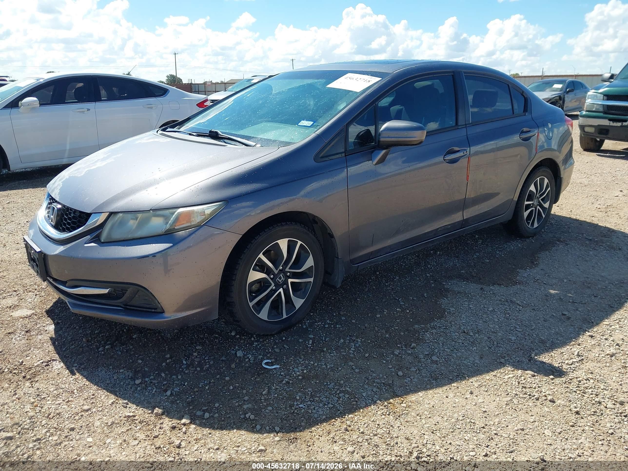 2015 Honda Civic Ex Gray vin: 19XFB2F83FE113695