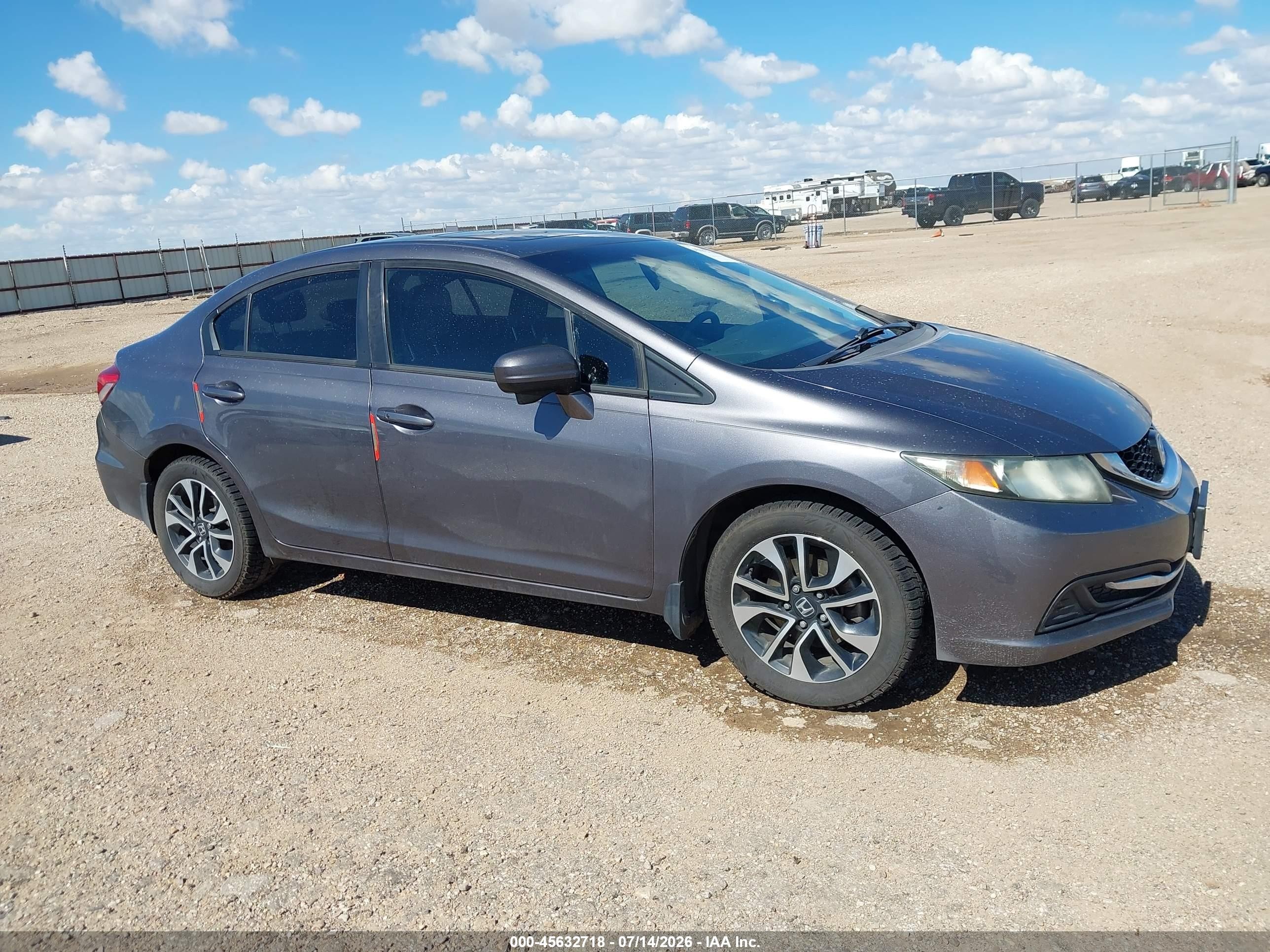 2015 Honda Civic Ex Gray vin: 19XFB2F83FE113695