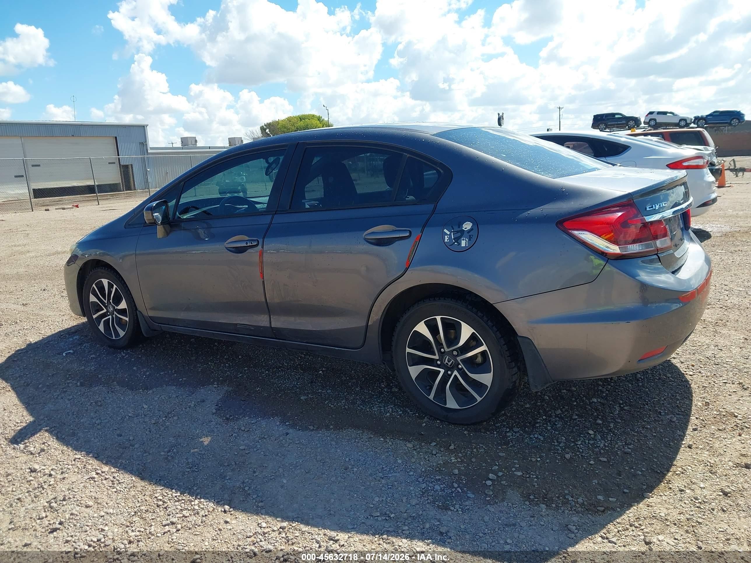 2015 Honda Civic Ex Gray vin: 19XFB2F83FE113695