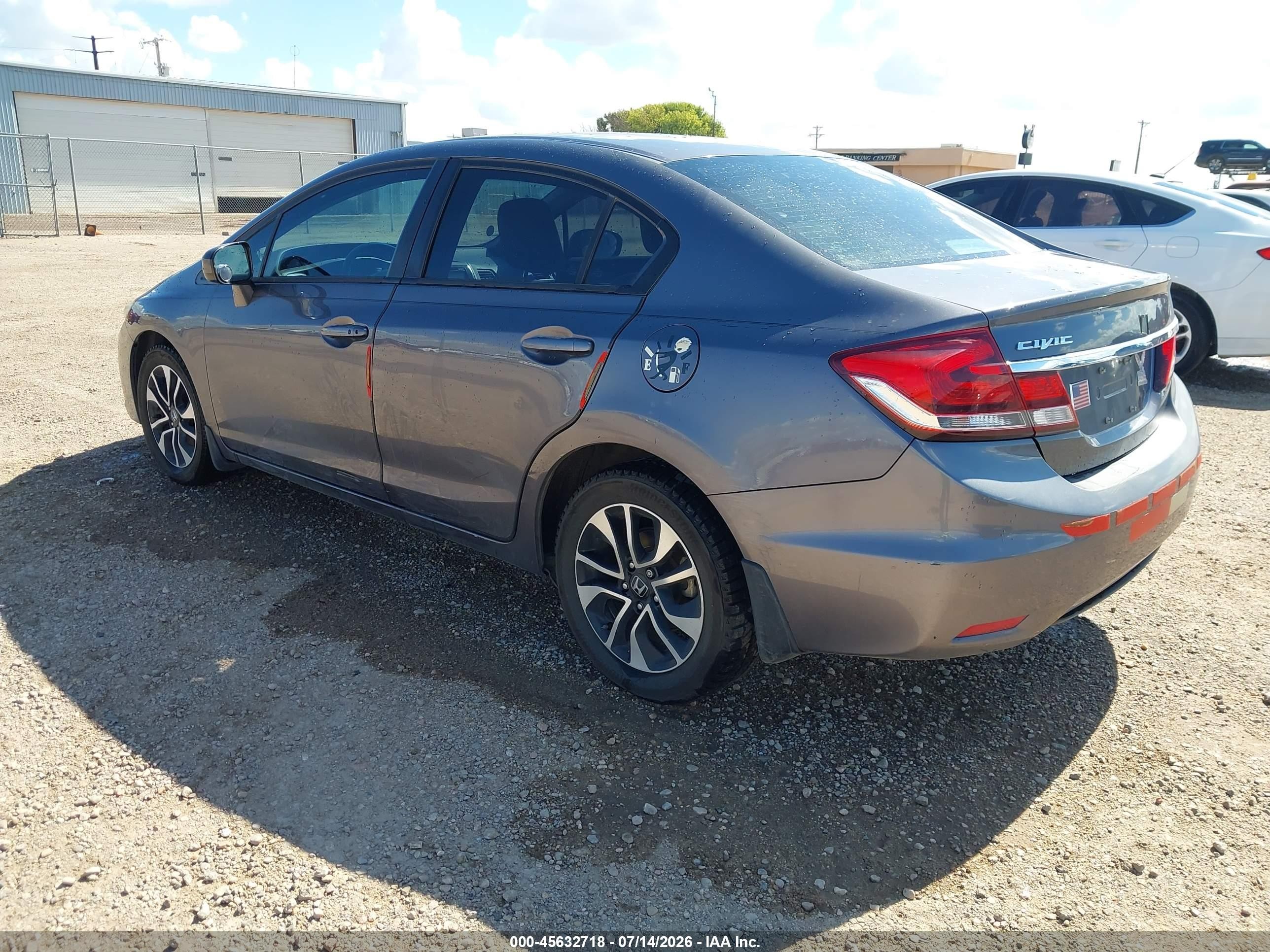 2015 Honda Civic Ex Gray vin: 19XFB2F83FE113695