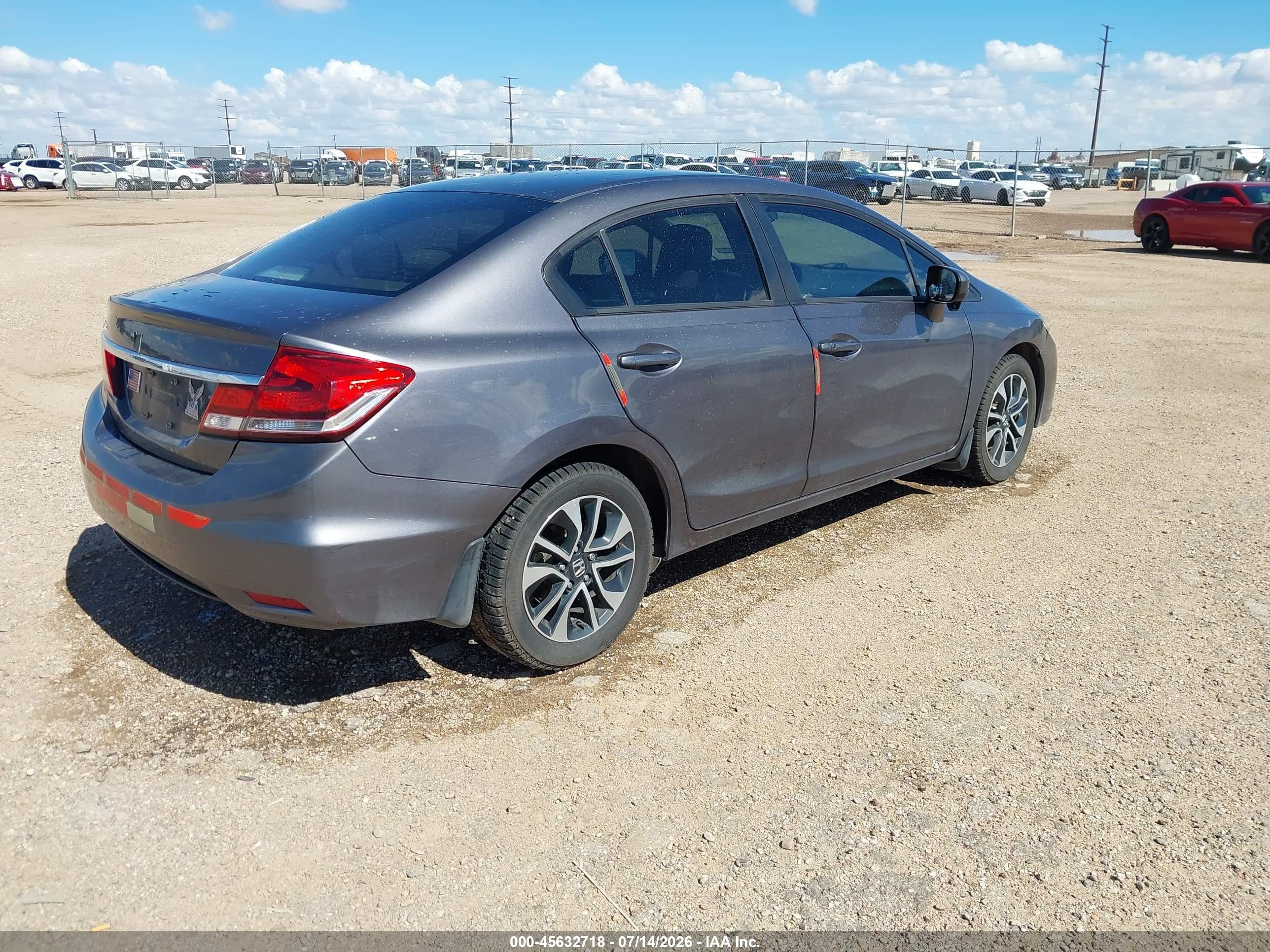 2015 Honda Civic Ex Gray vin: 19XFB2F83FE113695