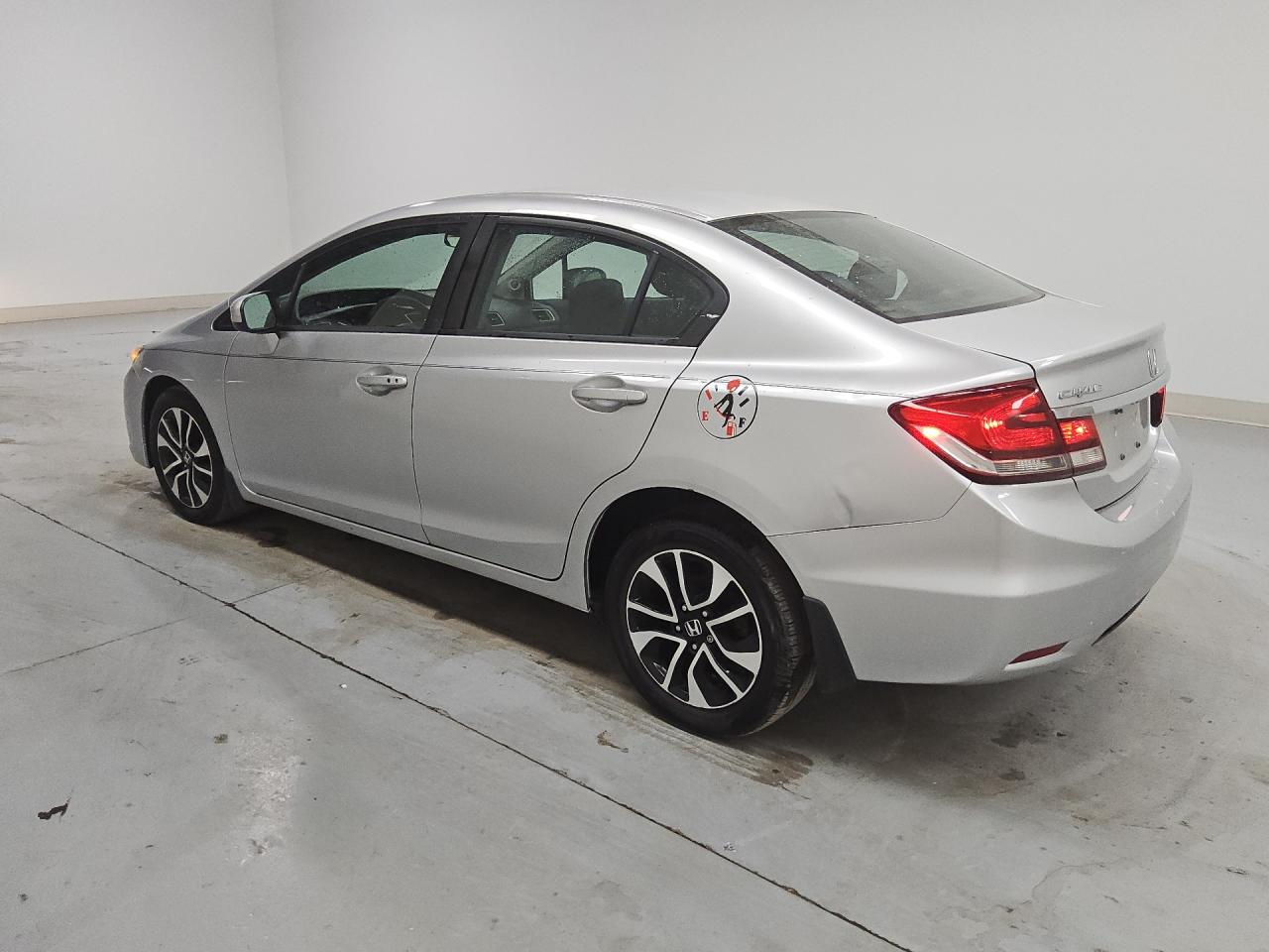 2015 Honda Civic Ex Silver vin: 19XFB2F83FE206586 Damage: Left Qtr Panel, Dent(S) W/ Paint Dmg, > 12 Inches
