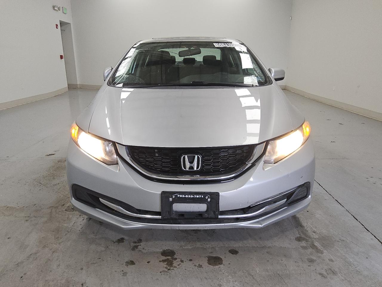 2015 Honda Civic Ex Silver vin: 19XFB2F83FE206586 Damage: Hood, Chipped, 2