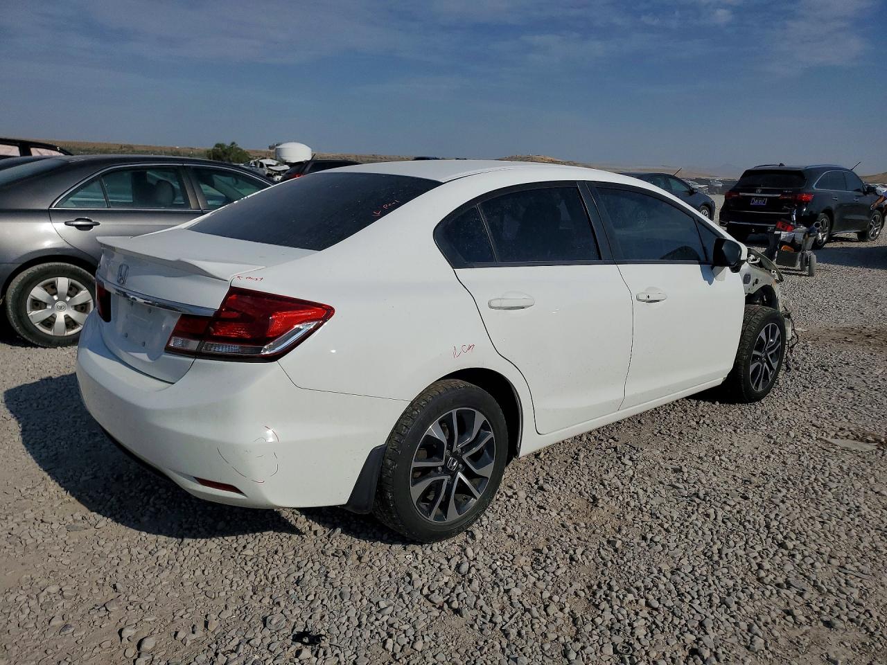 2015 Honda Civic Ex White vin: 19XFB2F83FE216678