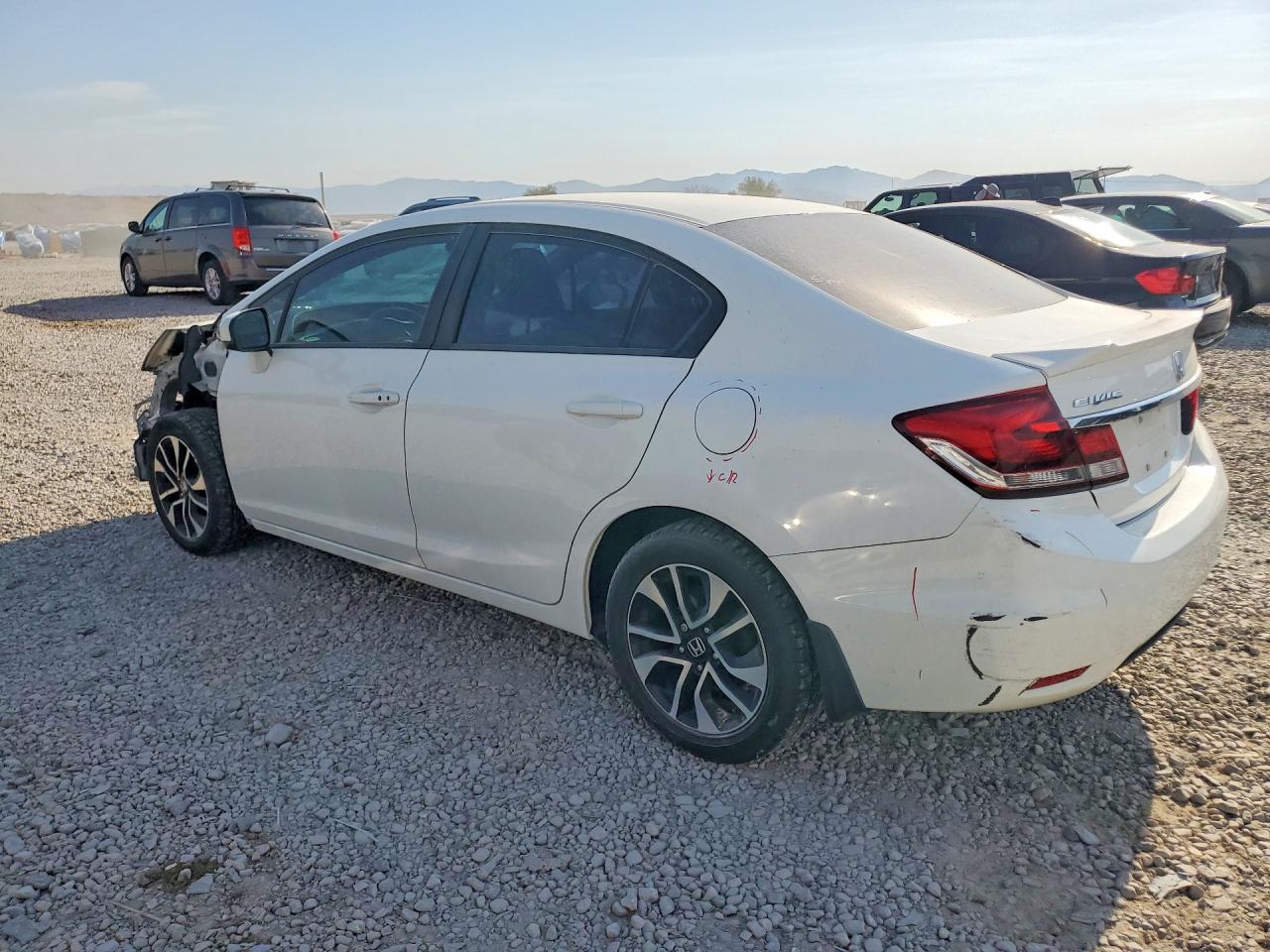 2015 Honda Civic Ex White vin: 19XFB2F83FE216678