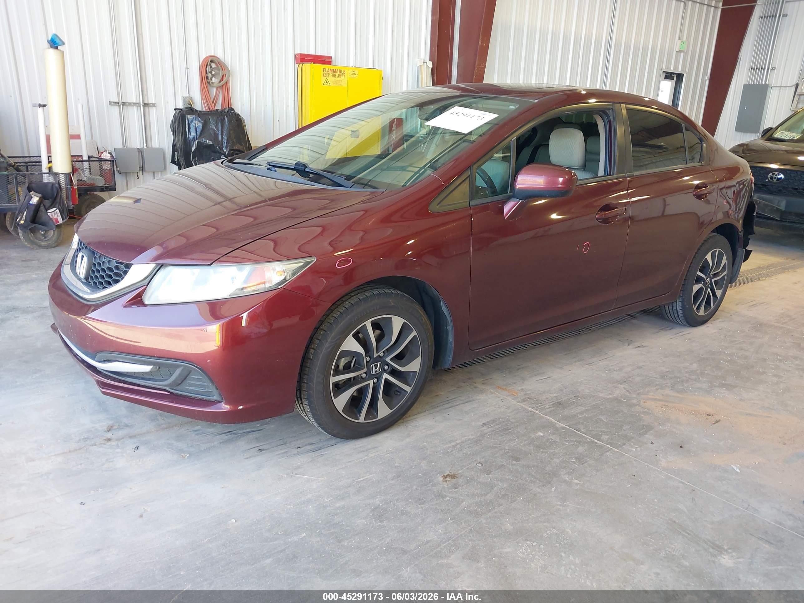 2015 Honda Civic Ex Maroon vin: 19XFB2F83FE228409