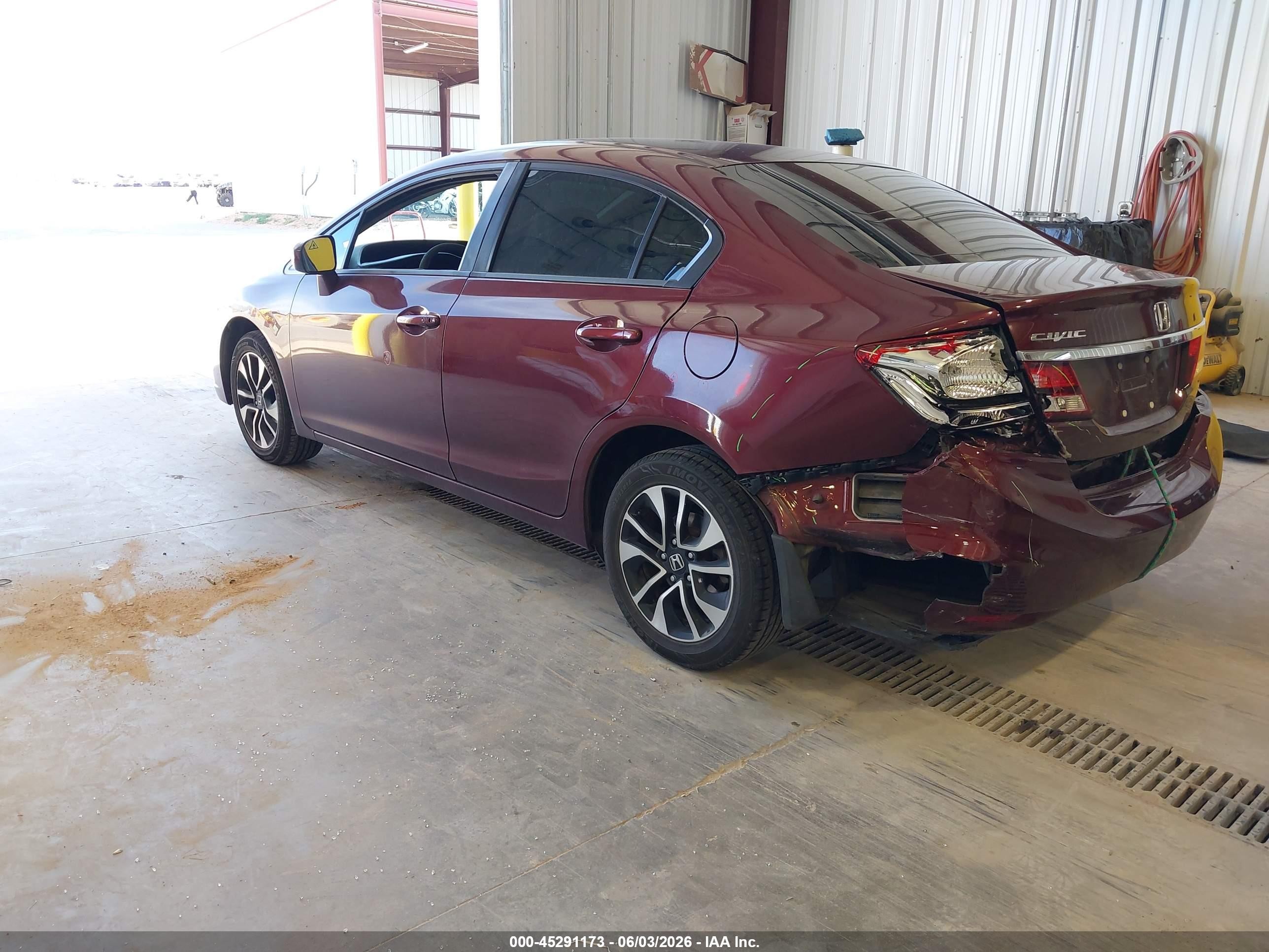 2015 Honda Civic Ex Maroon vin: 19XFB2F83FE228409