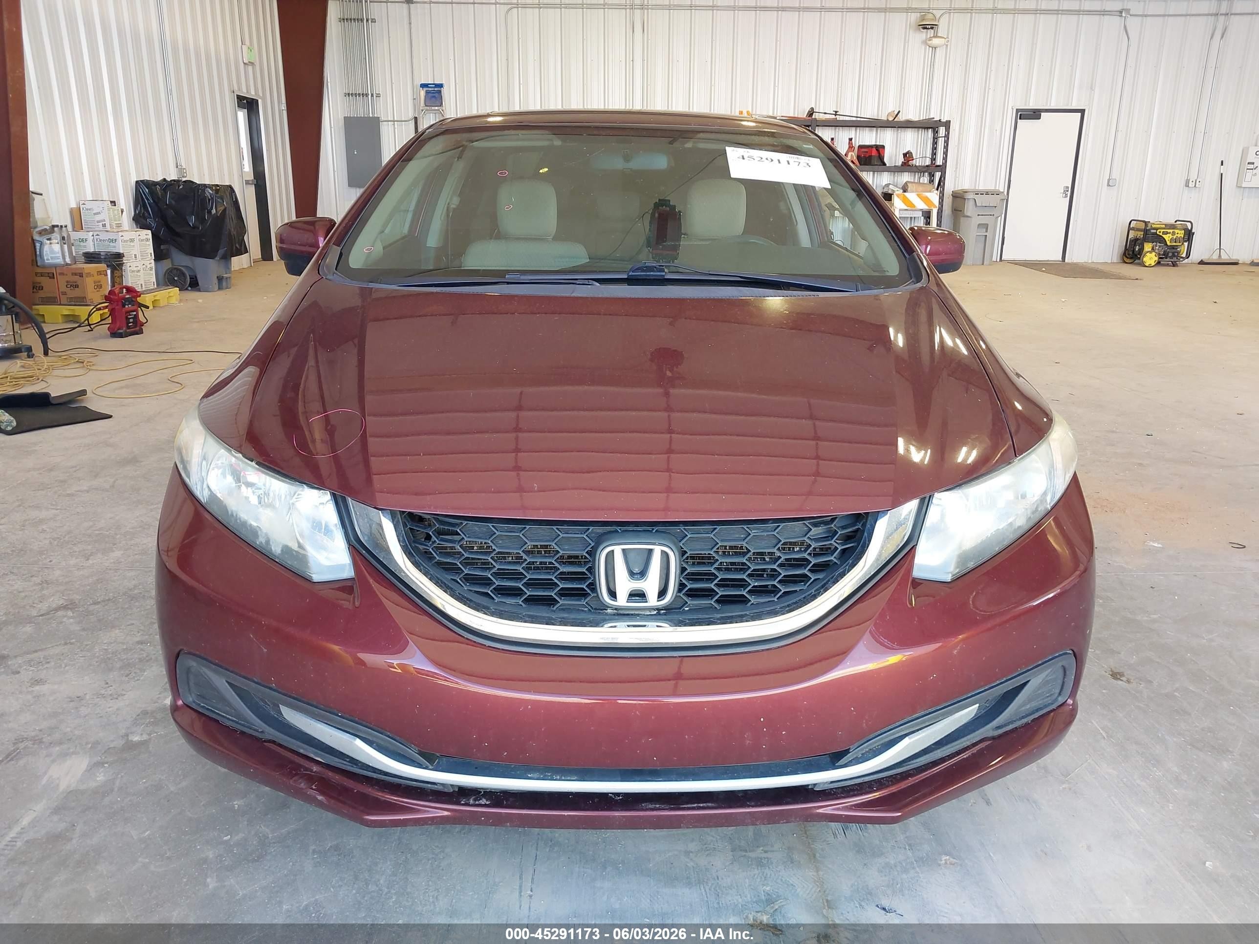2015 Honda Civic Ex Maroon vin: 19XFB2F83FE228409