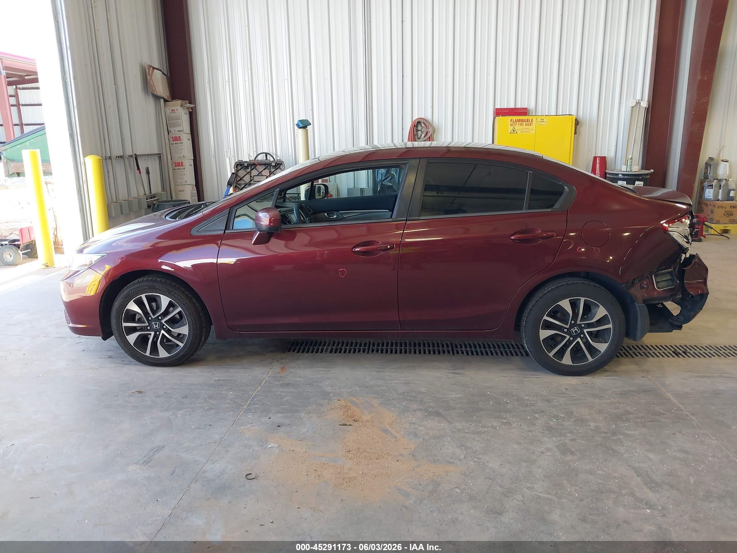 2015 Honda Civic Ex Maroon vin: 19XFB2F83FE228409